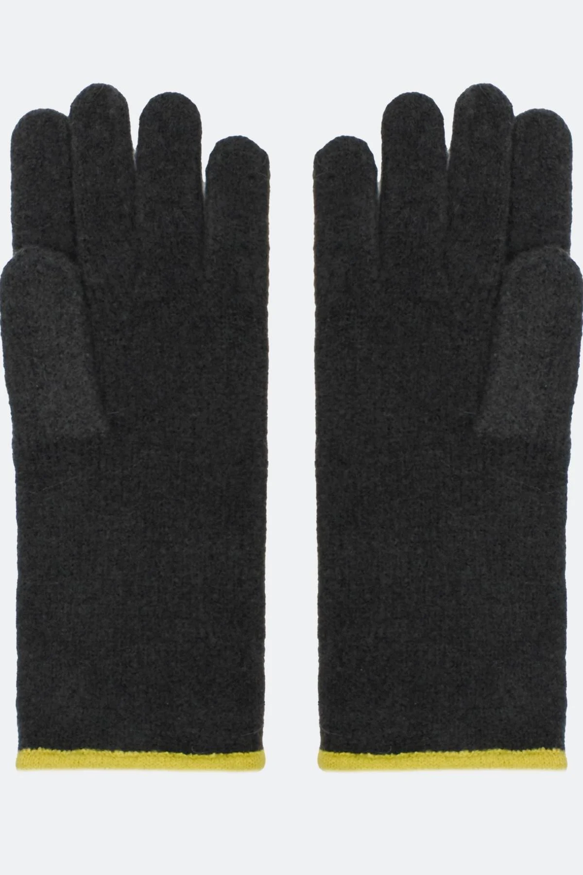 Вязаные перчатки с контрастной отделкой, One