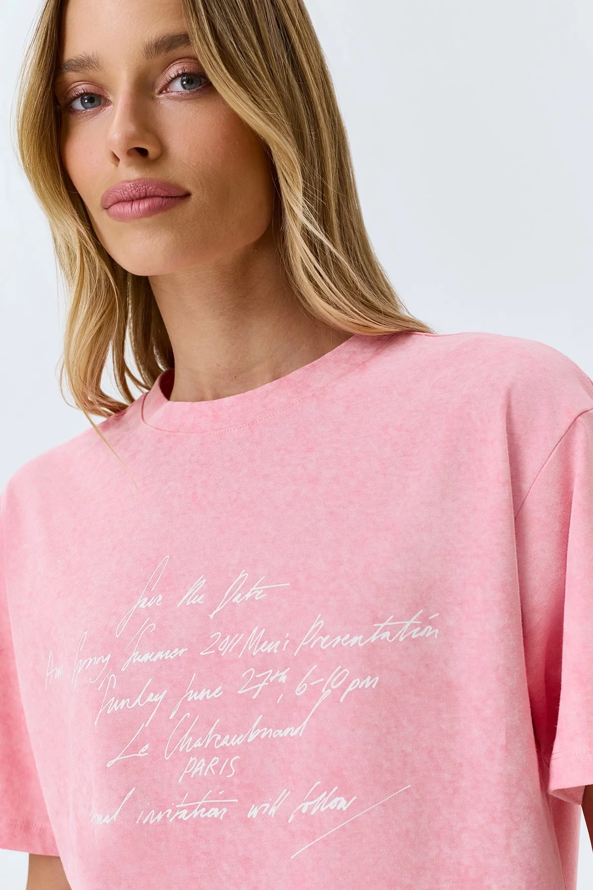 Oversize футболка с эффектом варки, 44