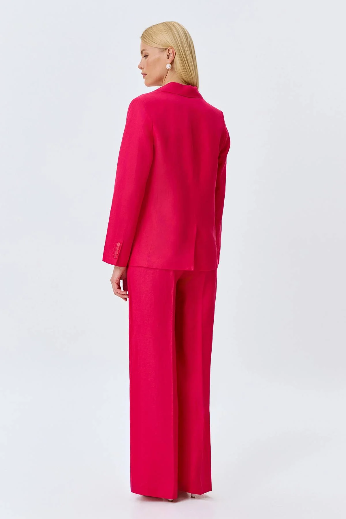 Льняные брюки с мягкими стрелками, 38