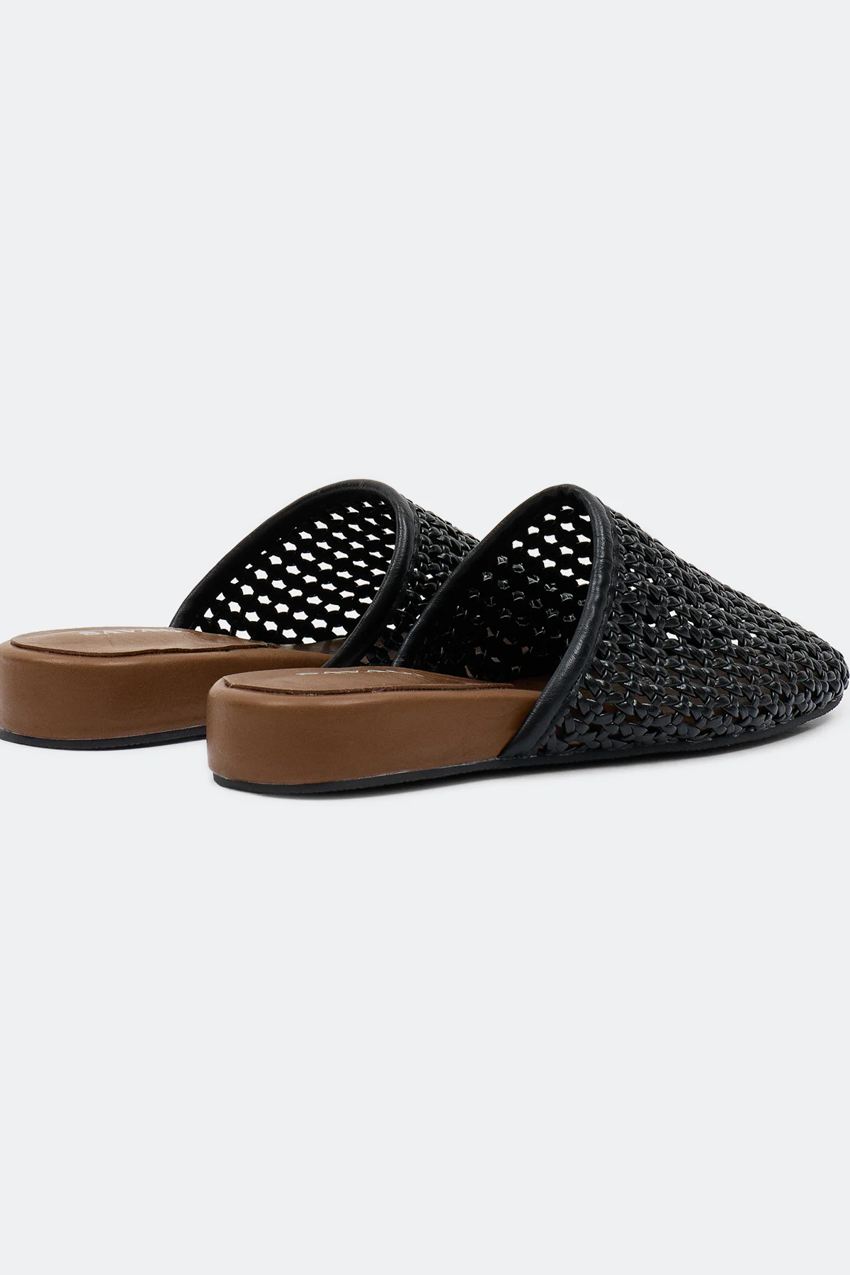 Плетеные кожаные сабо, 40