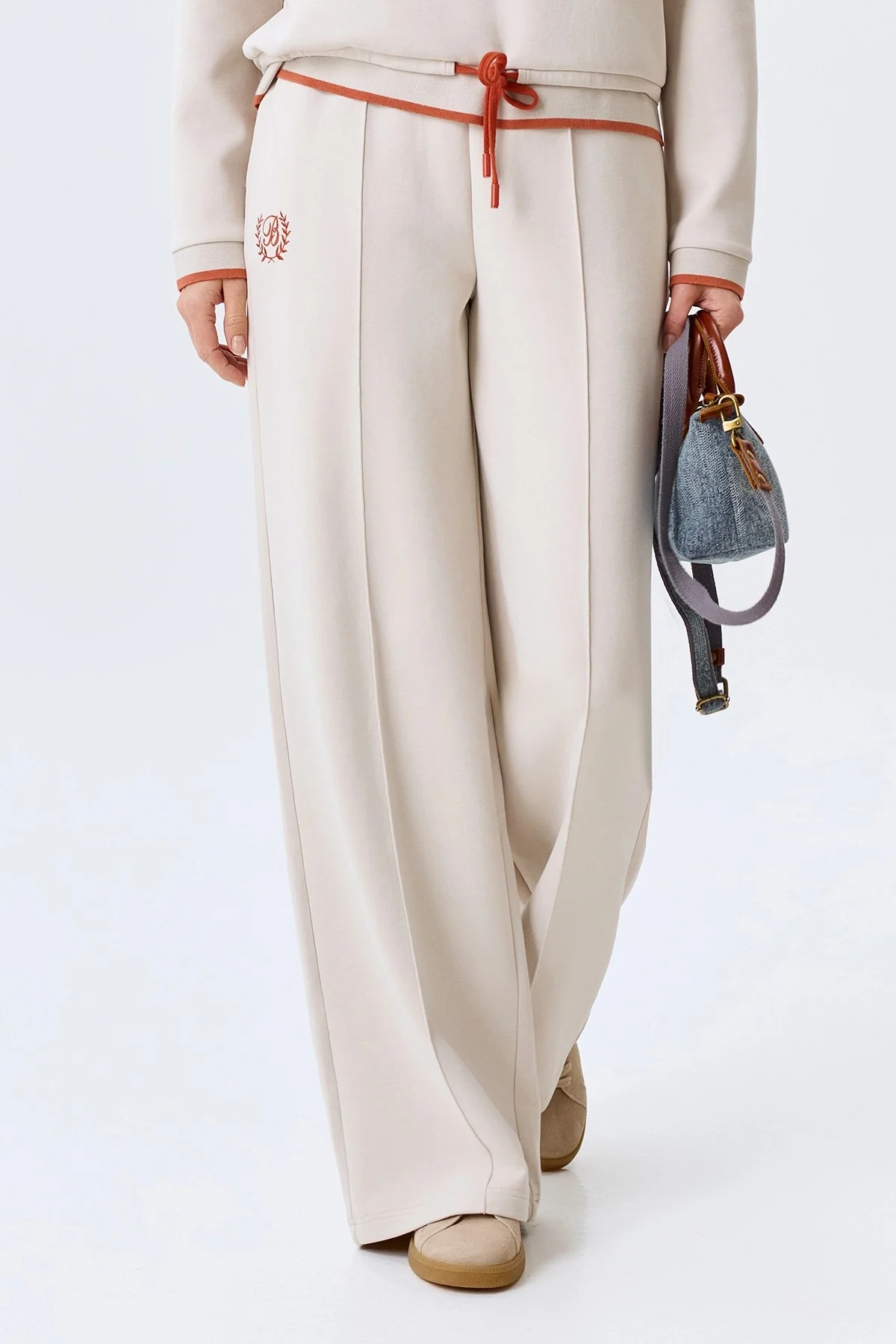 Трикотажные брюки со стрелками, 34