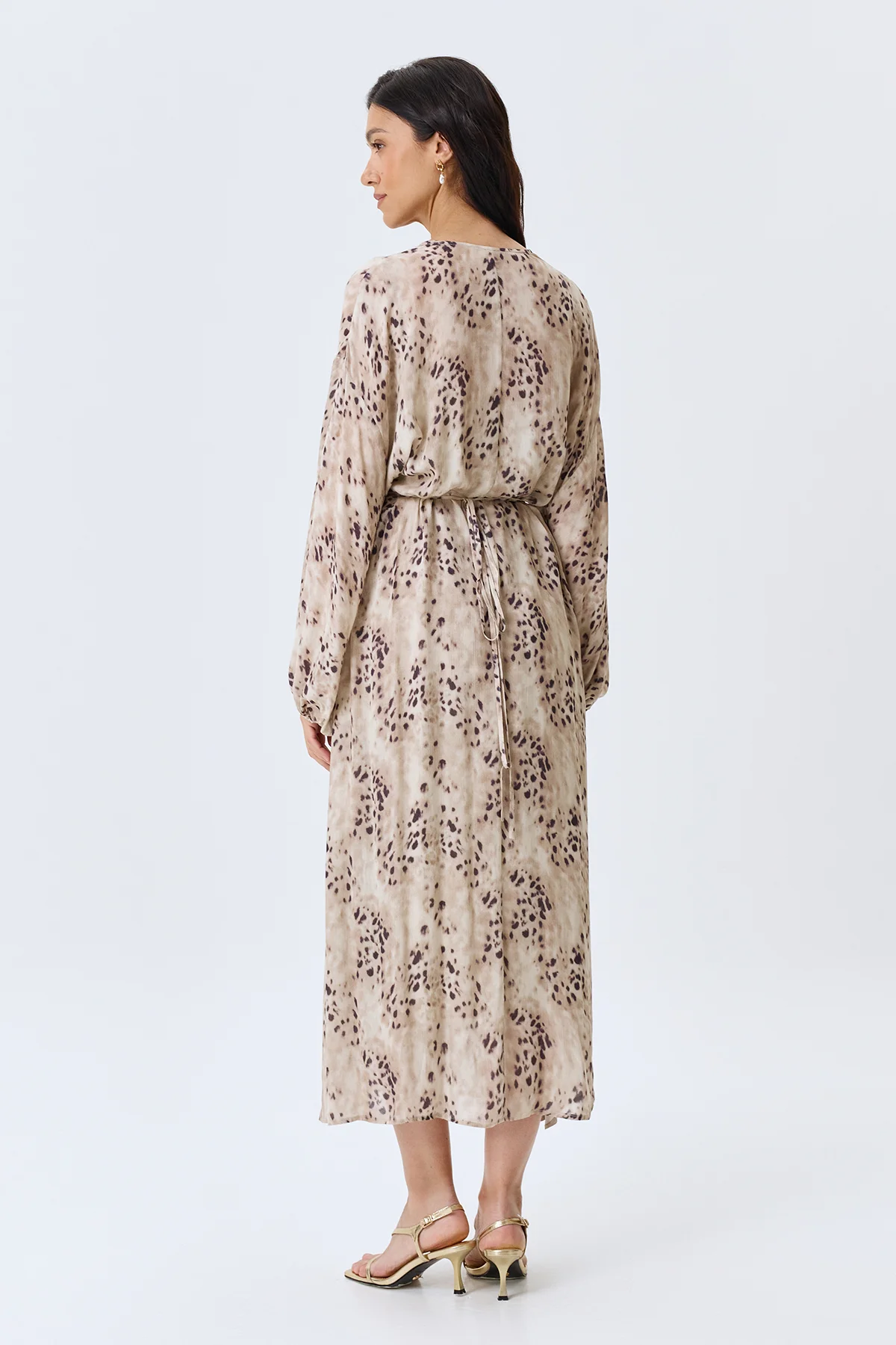 Платье с нежным ажурным принтом, 46