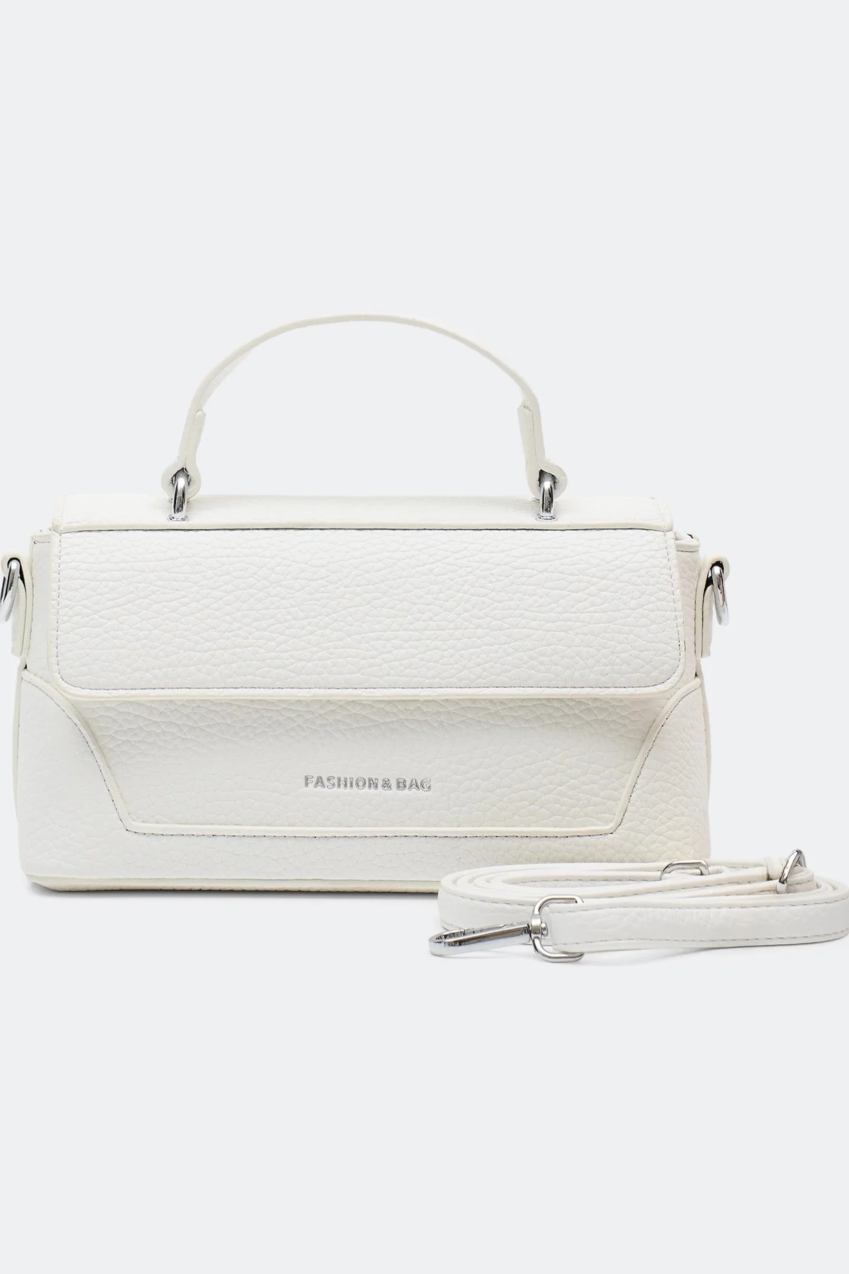 Белая сумка-багет, One