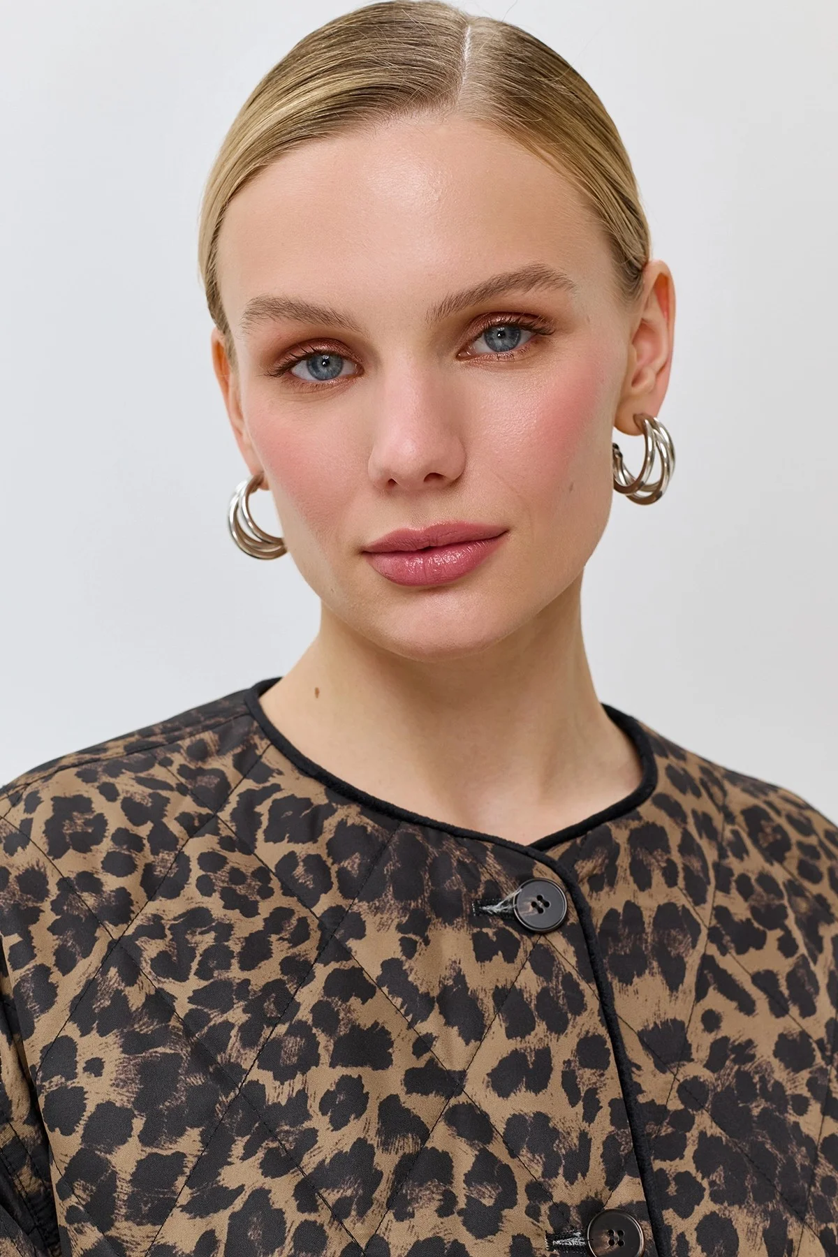 Куртка с анималистичным принтом, 46