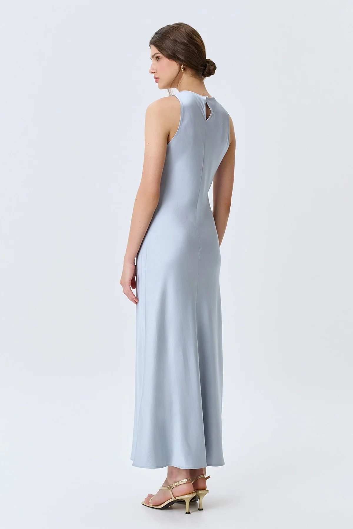 Сатиновое платье из смесовой вискозы, 42