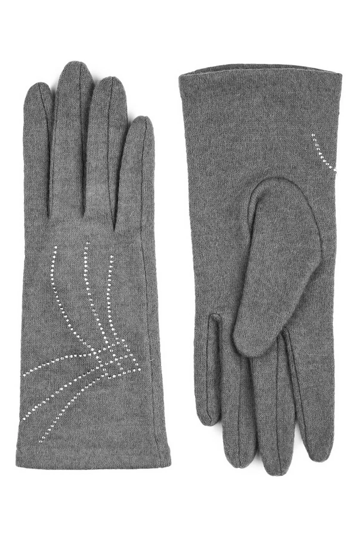 Перчатки серые, S