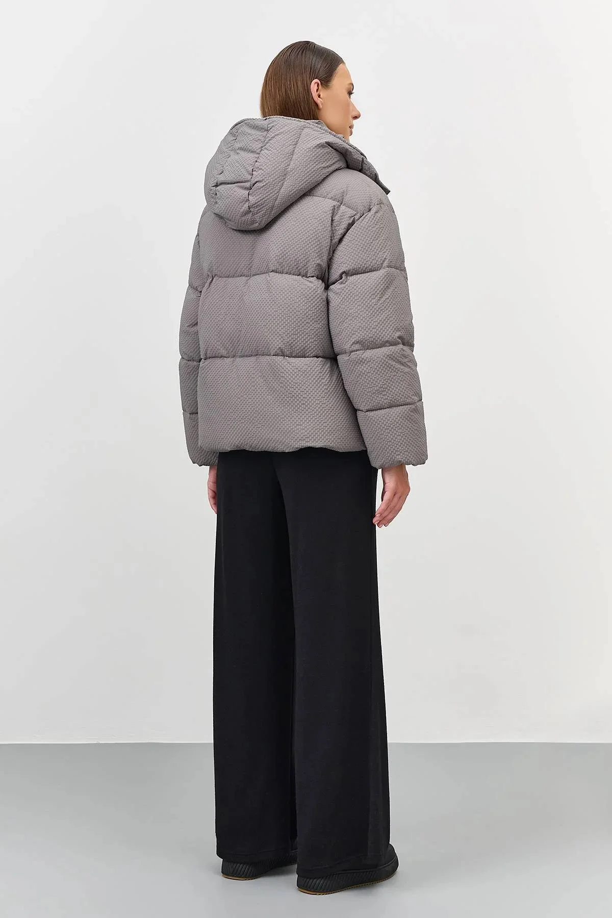 Куртка Oversize из фактурной ткани, 48