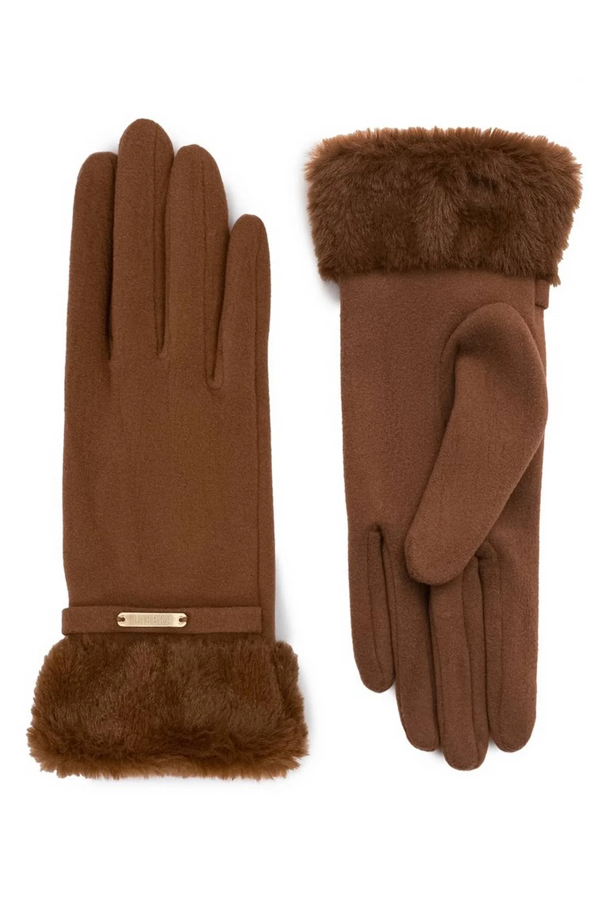 Перчатки светло-коричневые, M