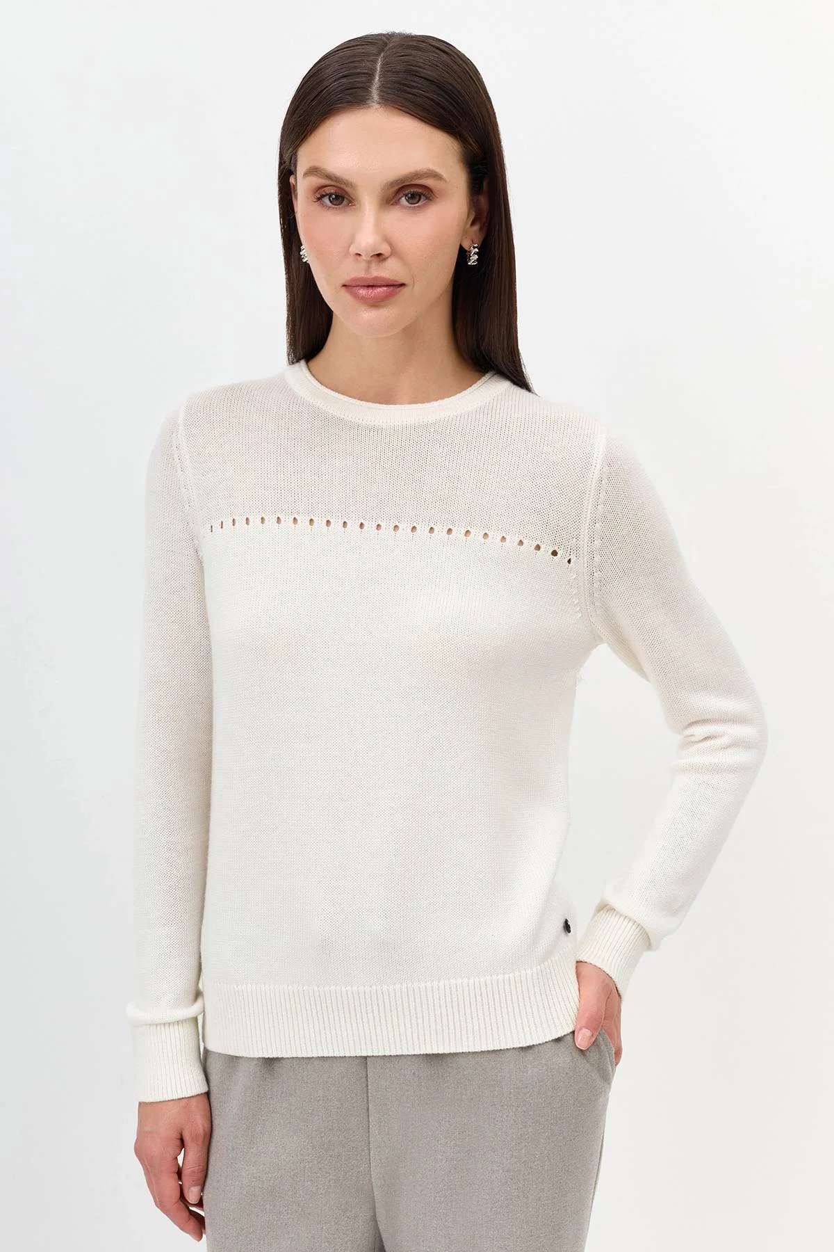 Лимитрированная серия ажурный джемпер и палантин, 38