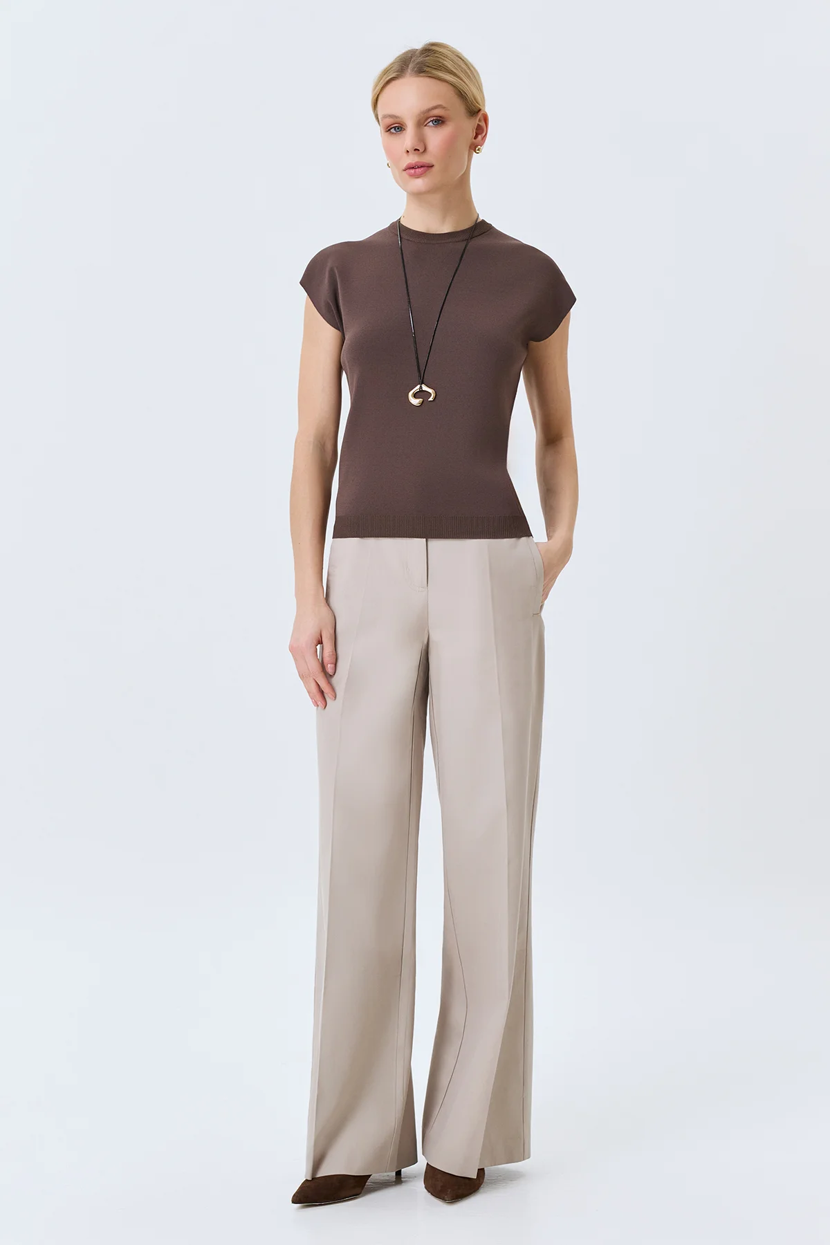 Вязаный топ из вискозы, 46