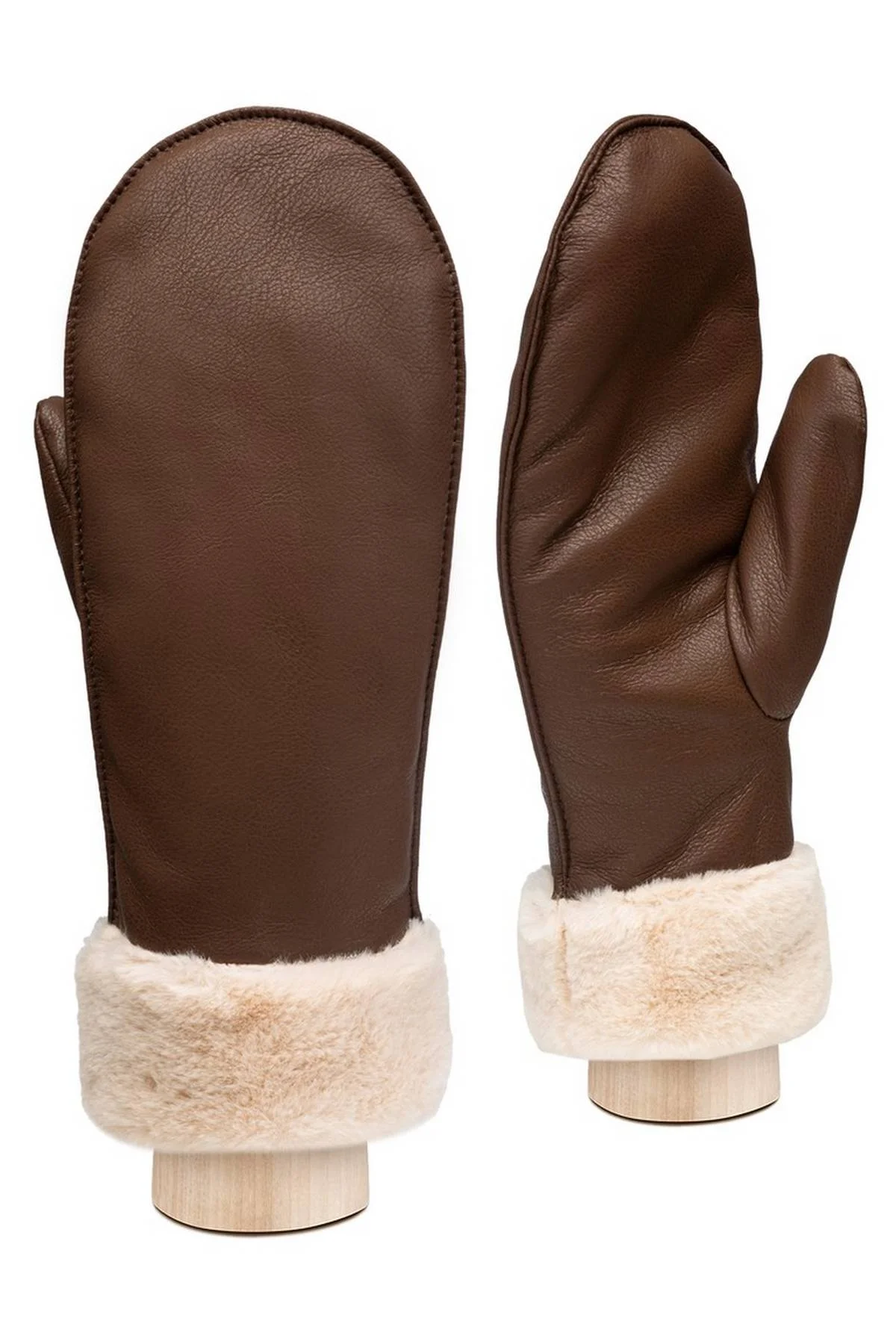 Рукавицы коричневые, M