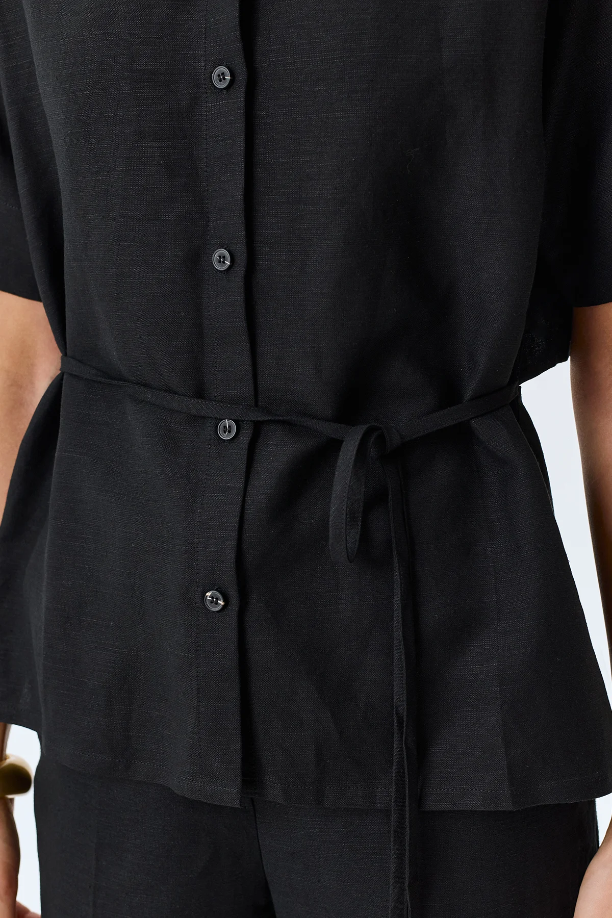 Рубашка офисная с коротким рукавом, 42