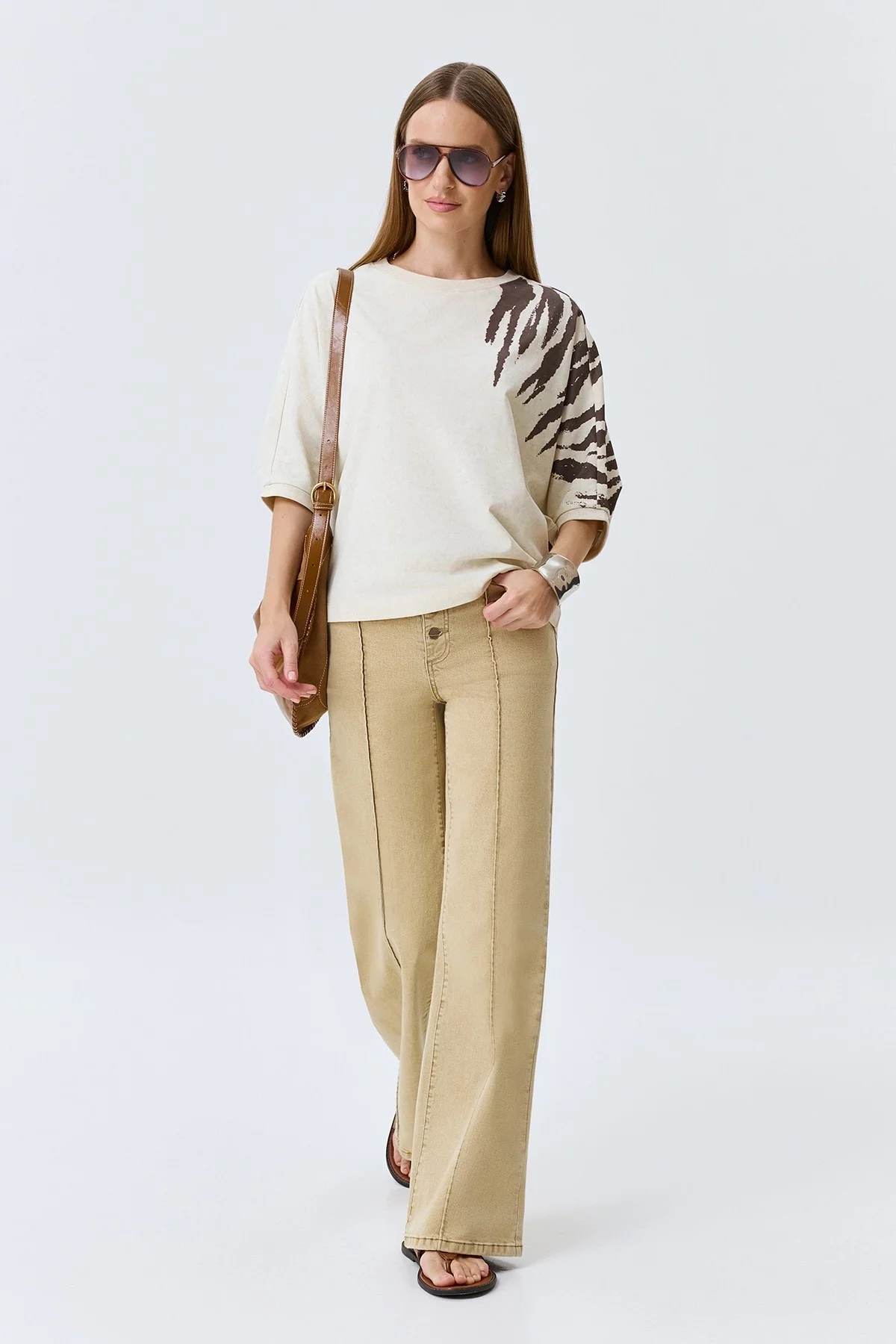 Джемпер с анималистичным принтом, 34