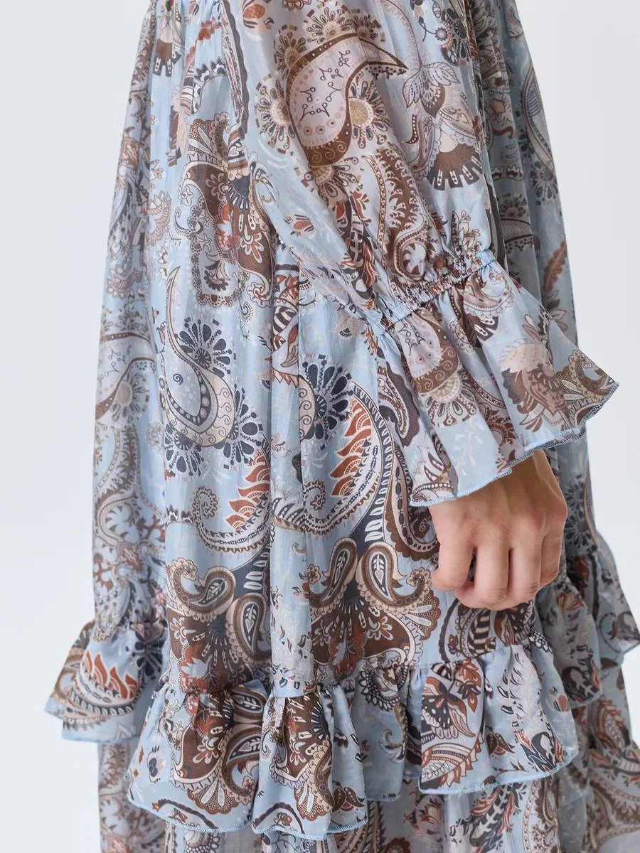 Платье с принтом в стиле "Бохо", 48