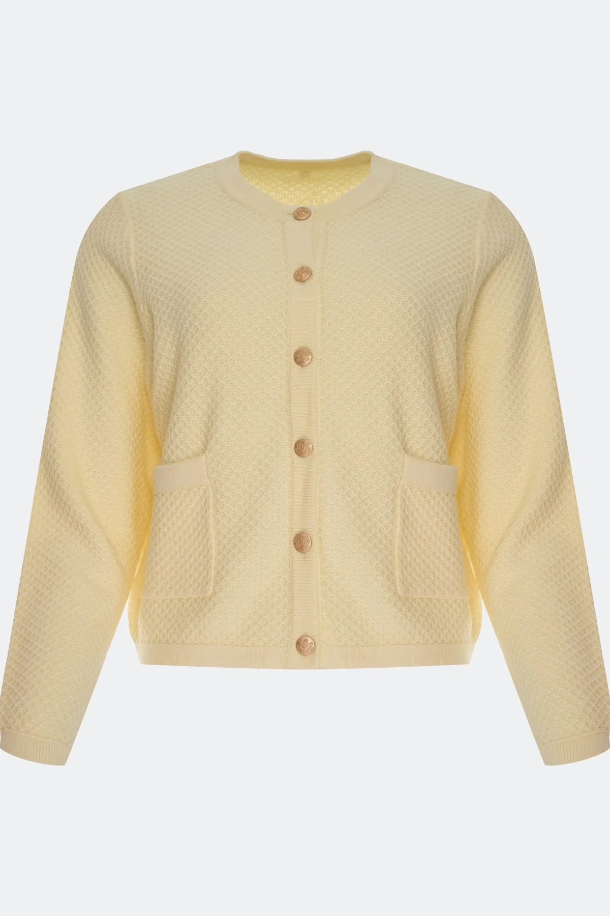 Вязаный кардиган из смесового района, 38