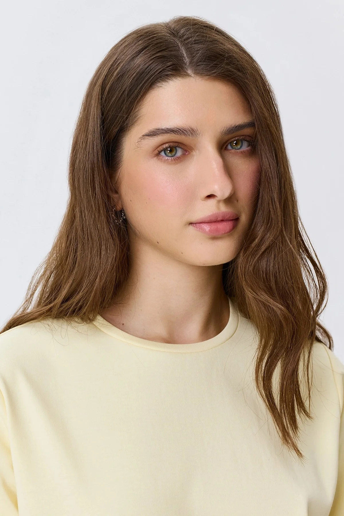 Базовая яркая желтая  футболка, 44