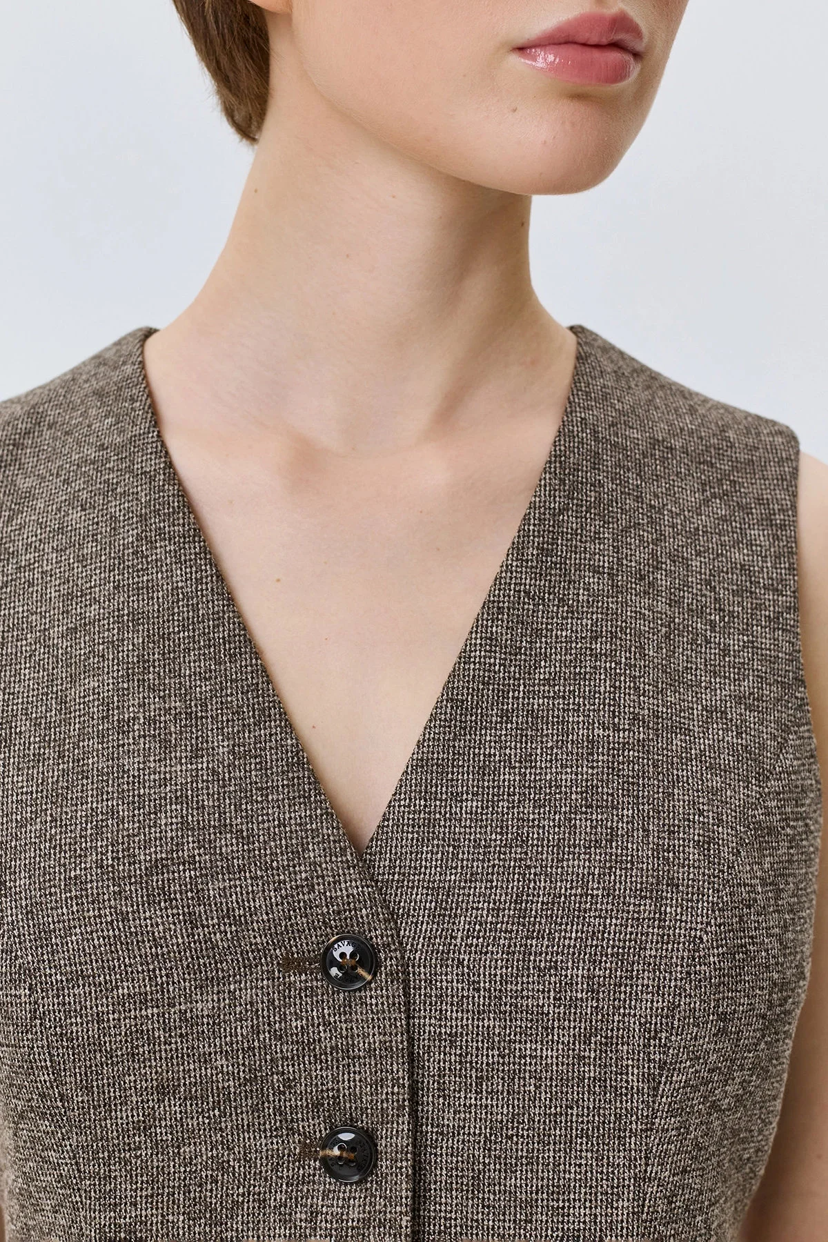 Жилет с узором Herringbone, 44