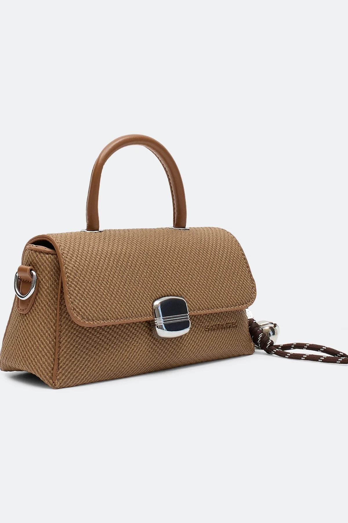 Сумка-багет с обвесом, One