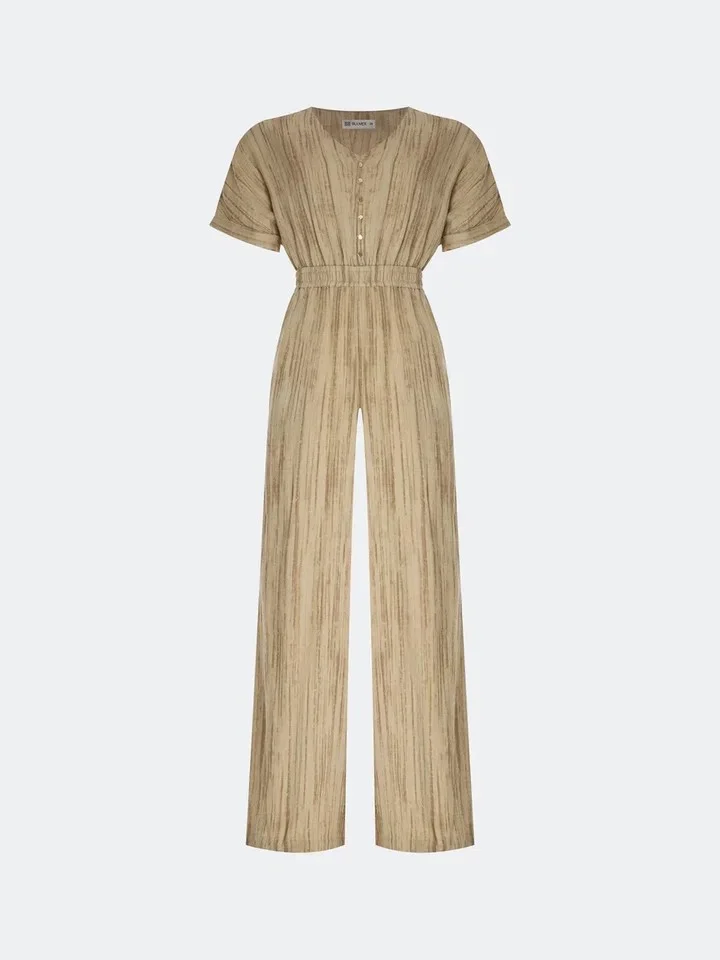 Легкий комбинезон из вискозы с крэш-эффектом, 44