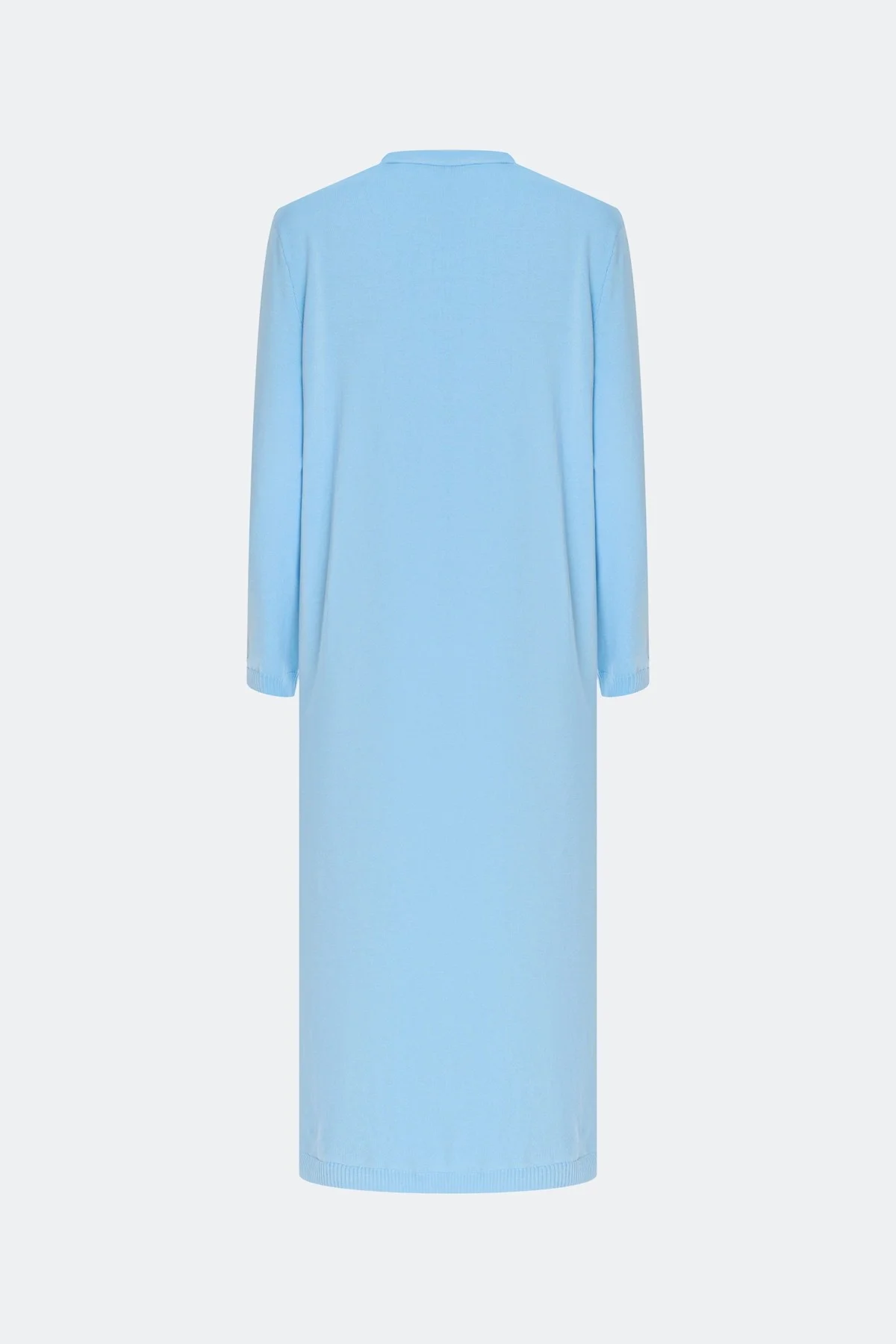 Голубой вязаный кардиган из лиоцелла, 50