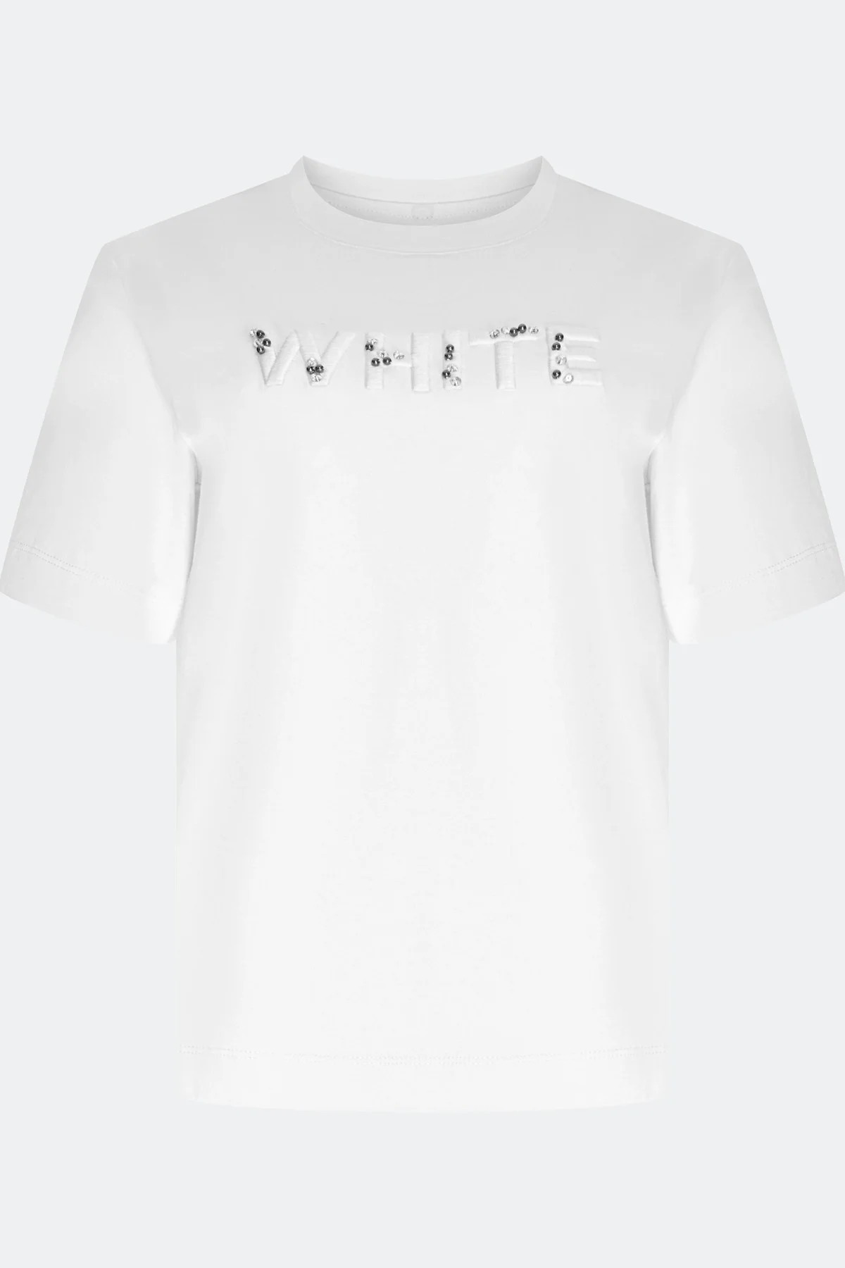 Футболка с объемной вышивкой, 44