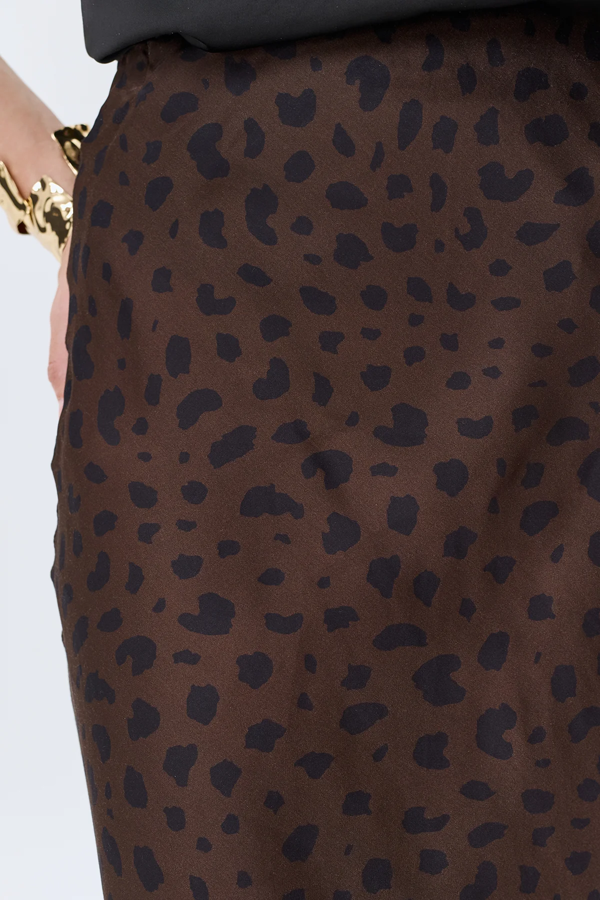 Юбка макси с анималистичным принтом, 50