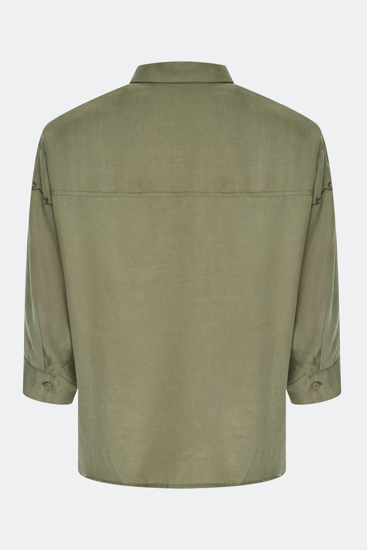 Блузка из тенселя с декором, 44