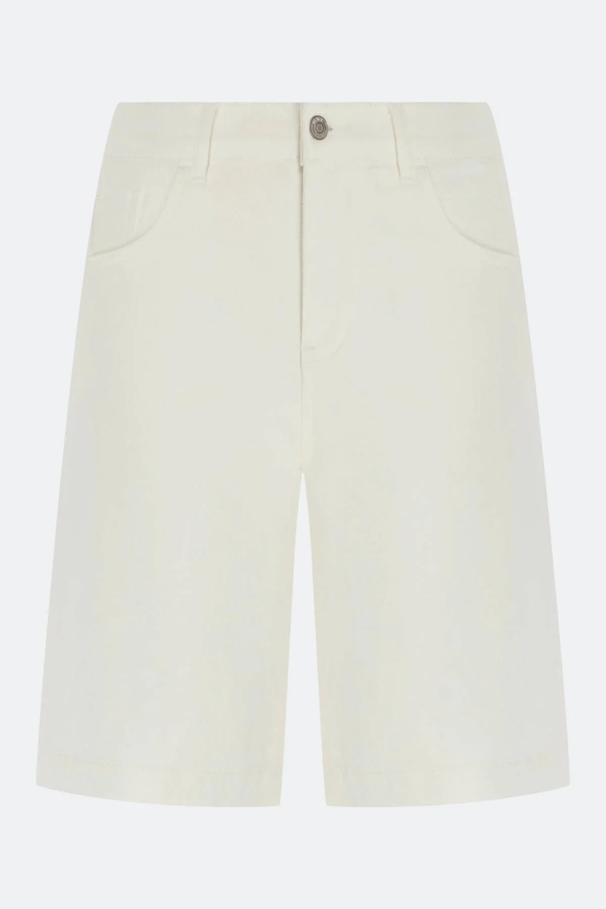 Белые джинсовые бермуды, 40