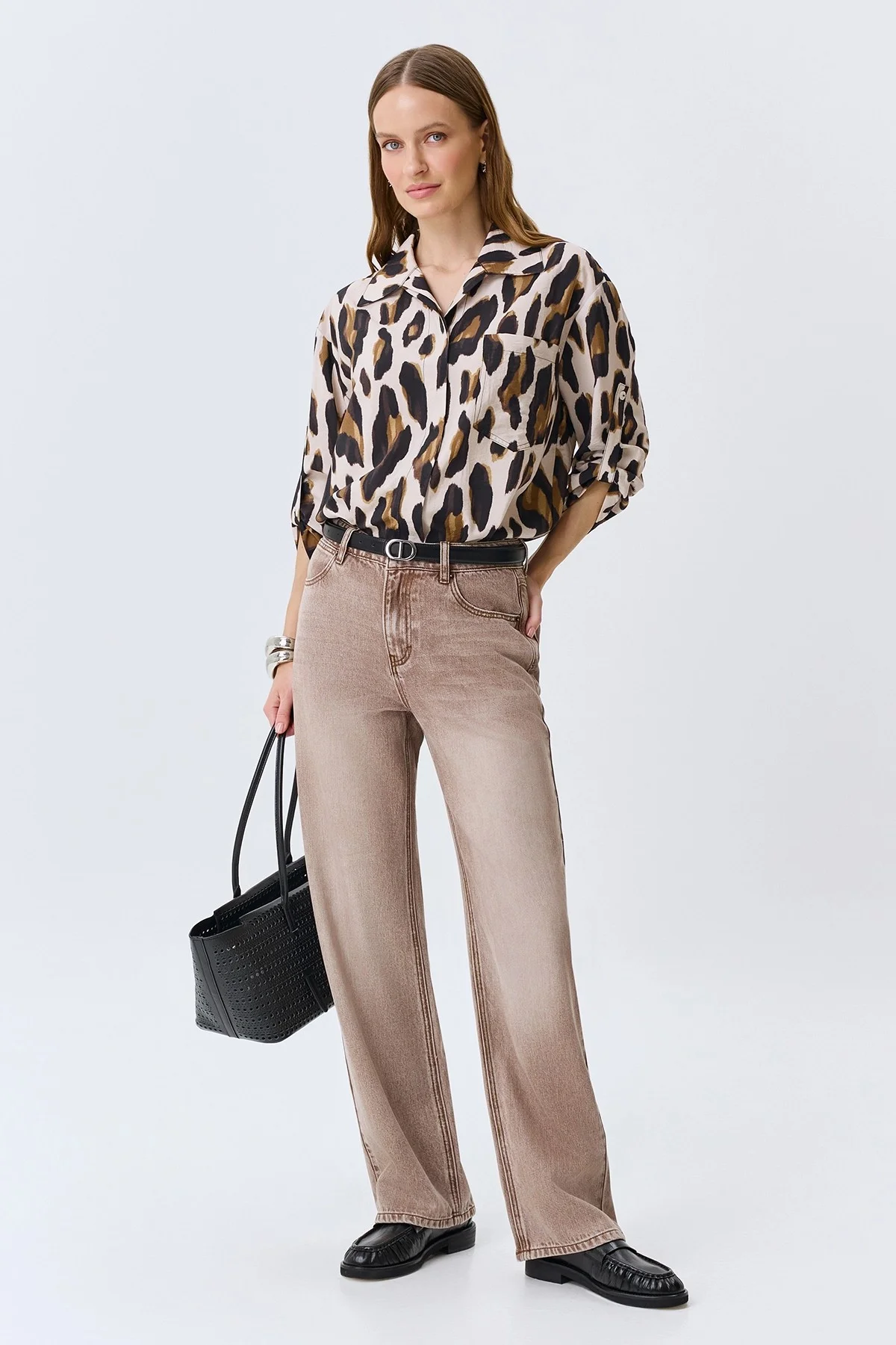 Тонкие джинсы из лиоцелла, 38