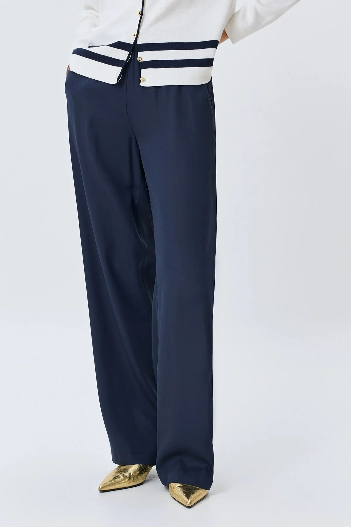 Свободные брюки из 100% тенселя, 36