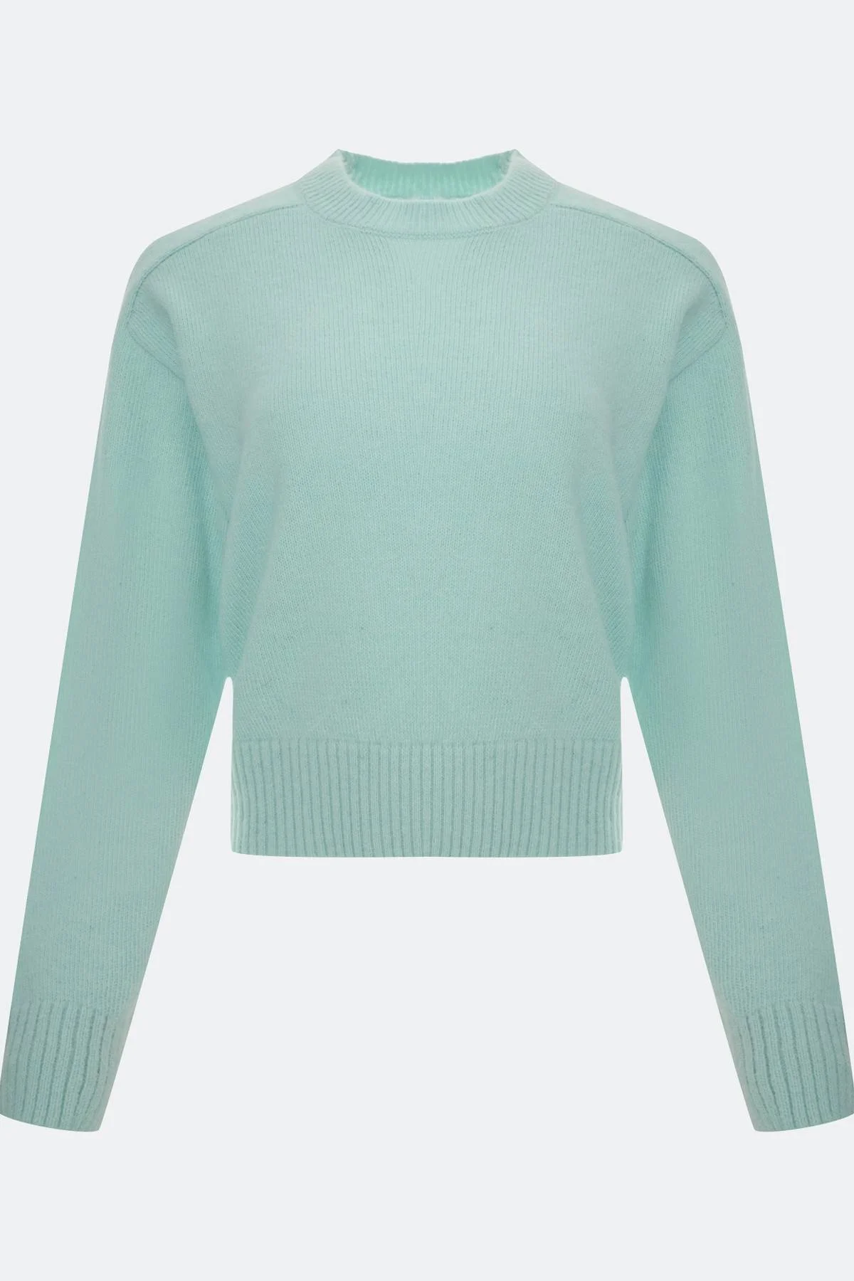 Лимитированная серия пушистый джемпер с ангорой и ремень, 50