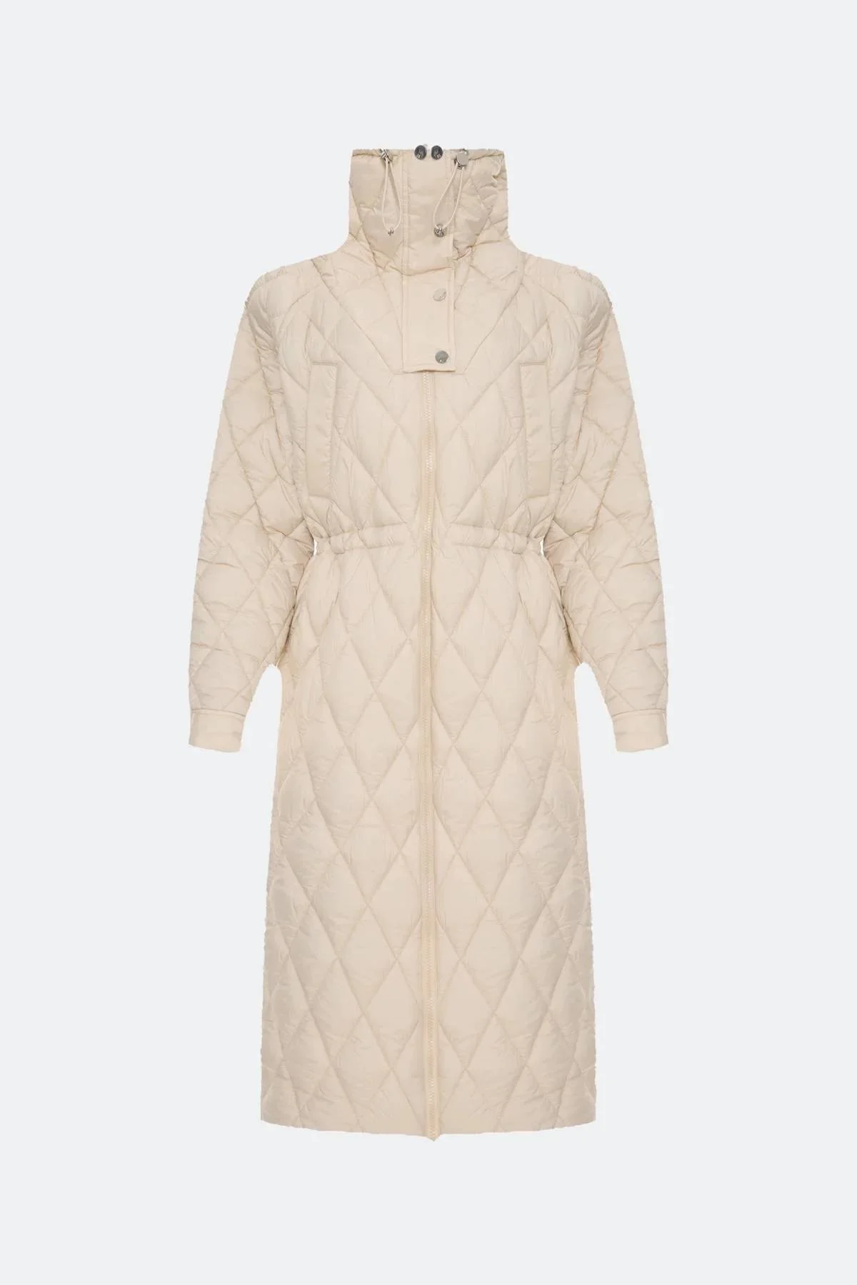 Пальто с акцентным воротником, 48