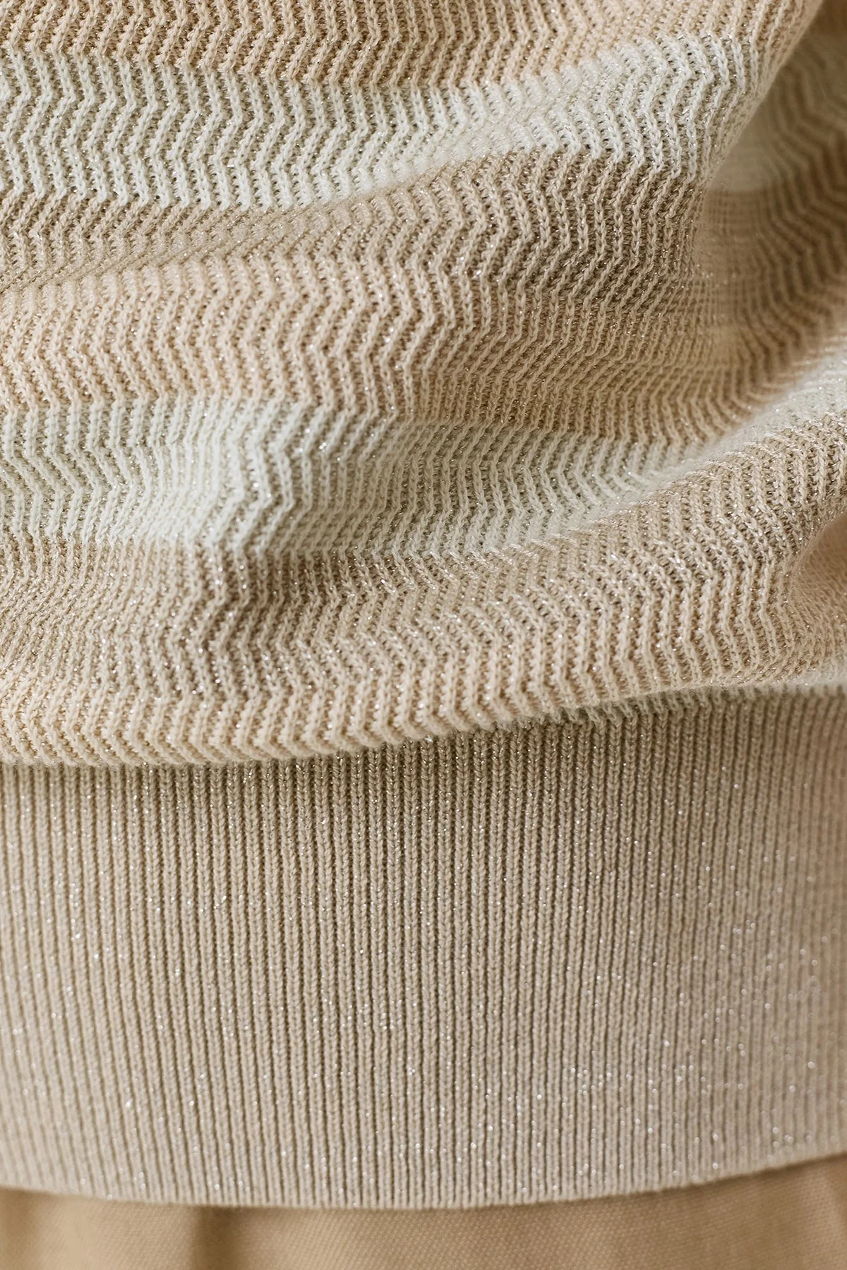 Вязаный джемпер в полоску, 40