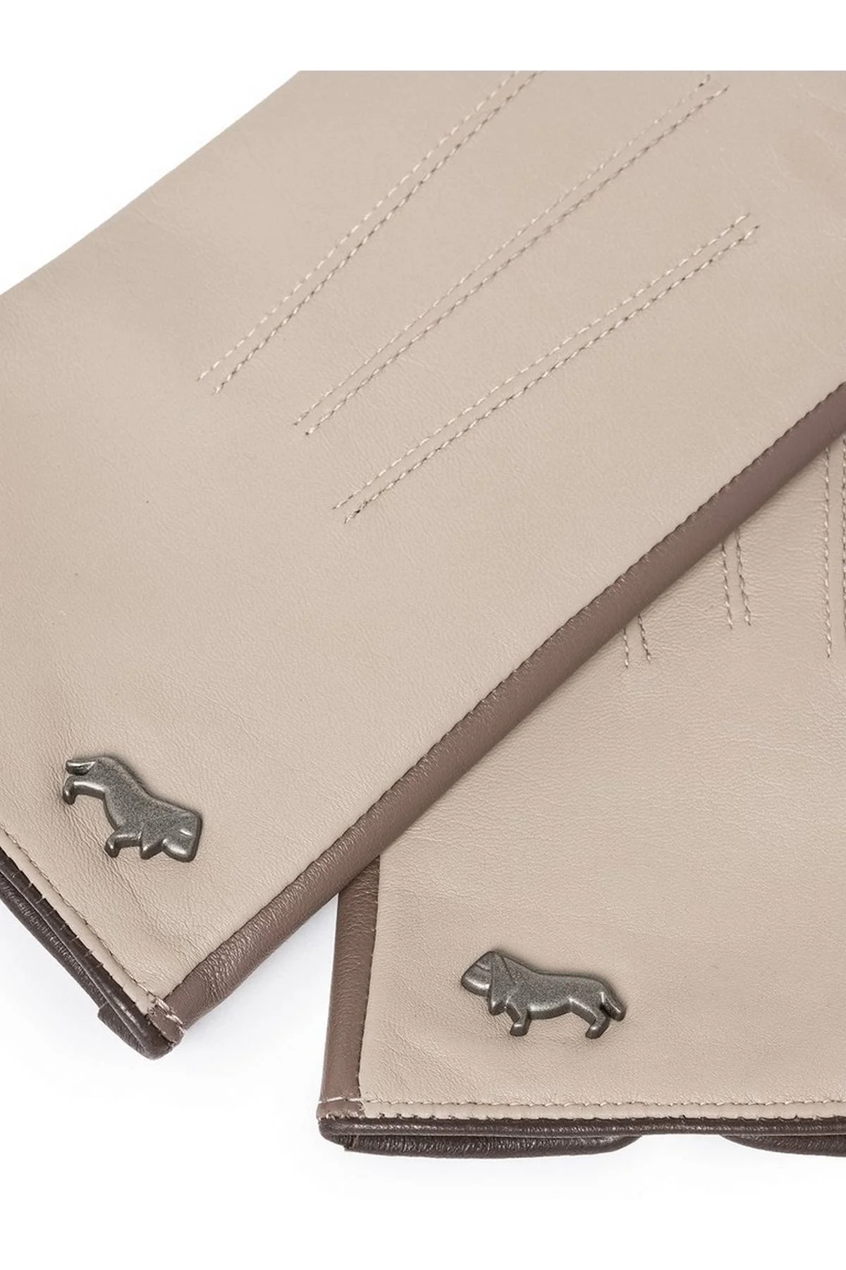 Перчатки бежево-коричневые, 7