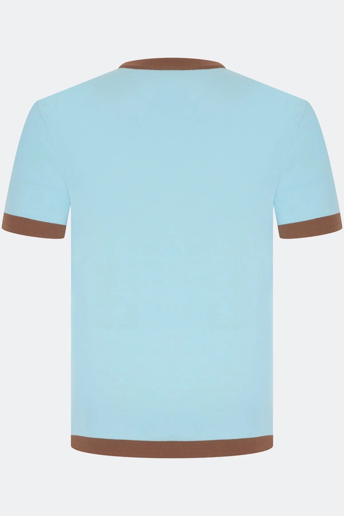 Вязаная футболка с контрастными деталями, 42