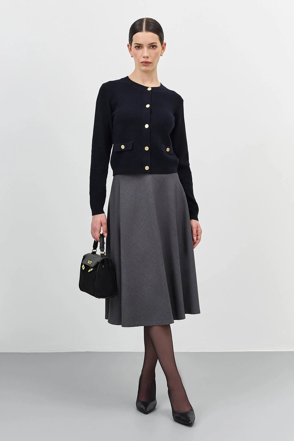 Юбка миди А-силуэта