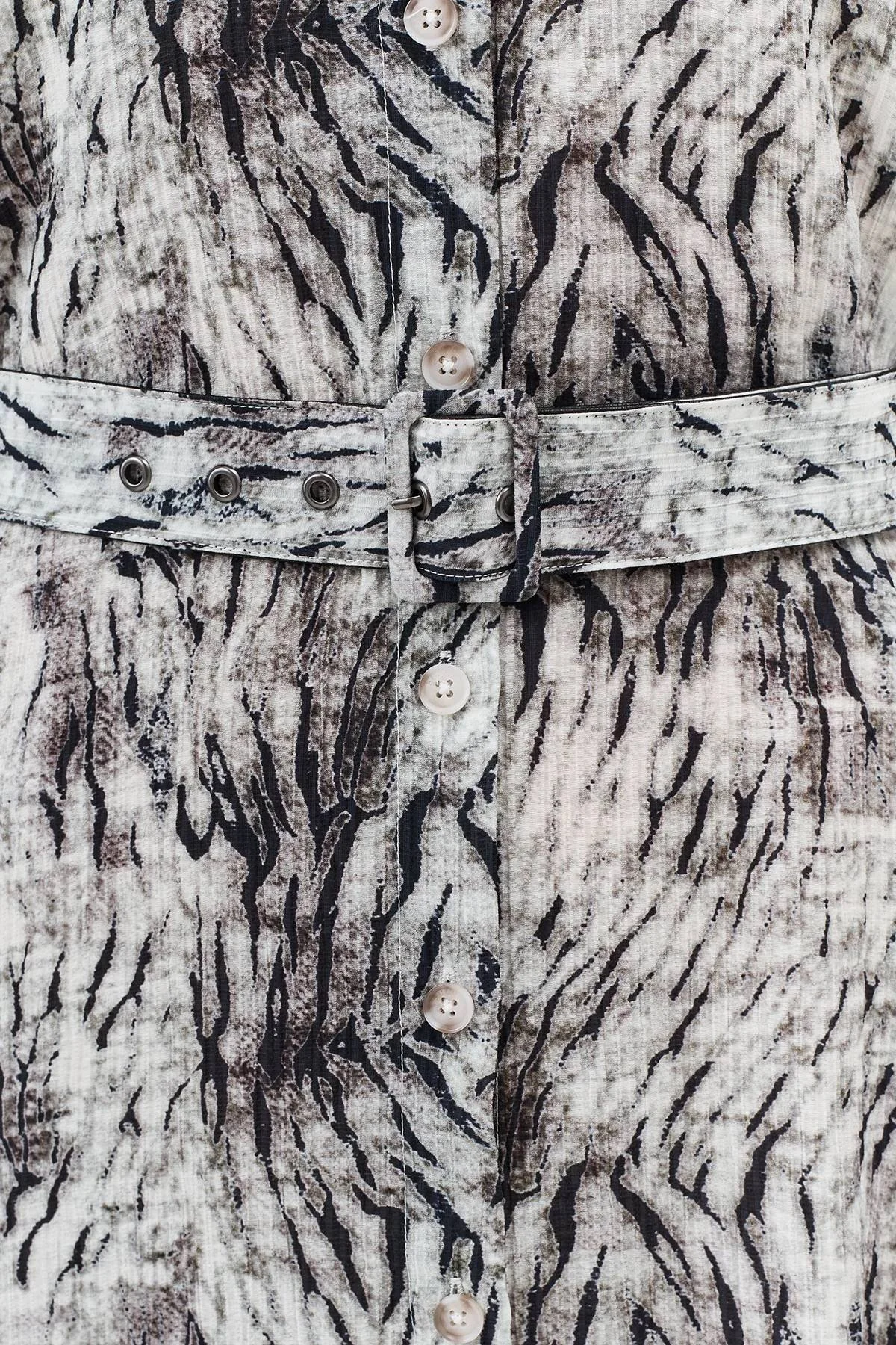 Платье-рубашка из вискозы с принтом, 42