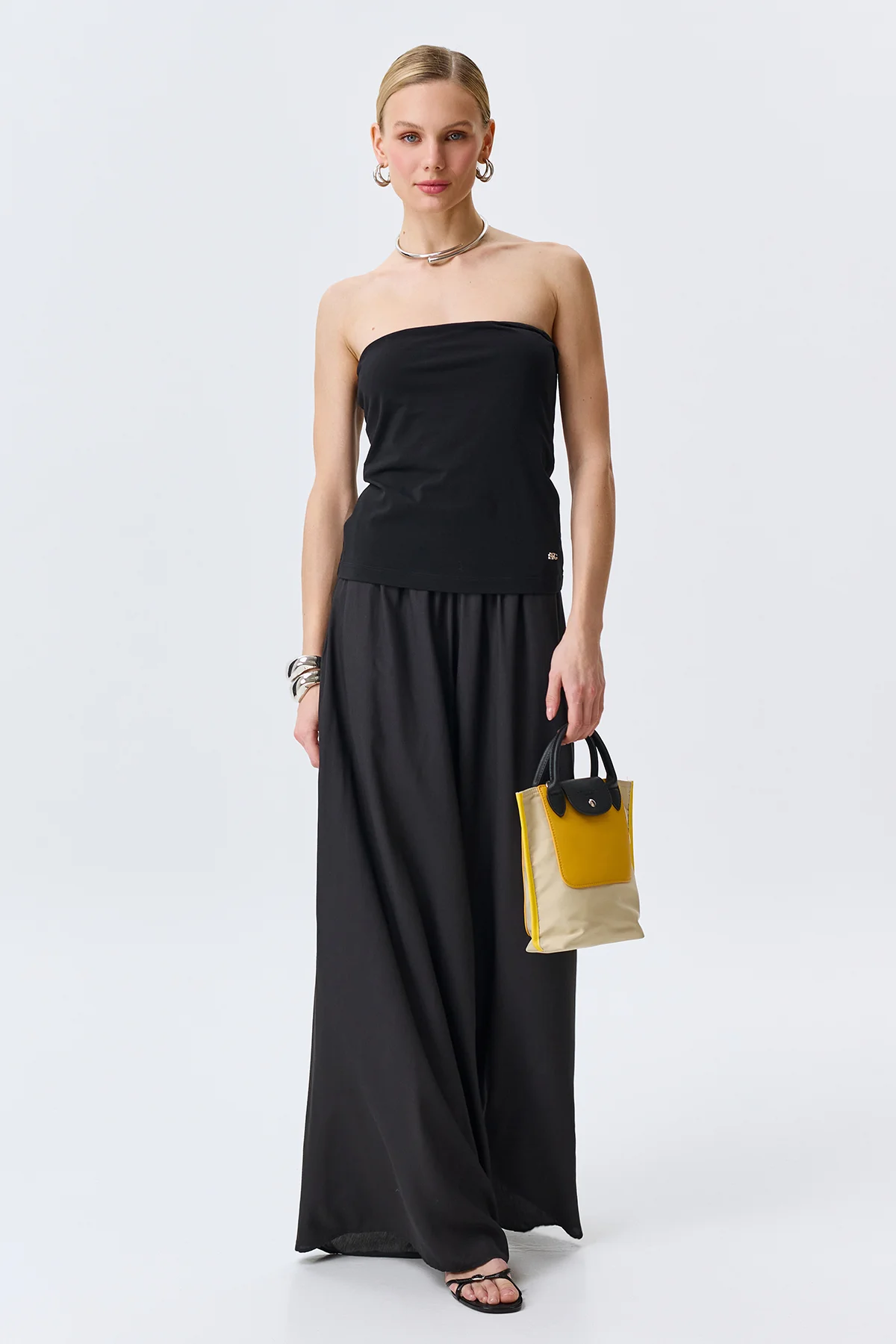 Широкие брюки палаццо, 42