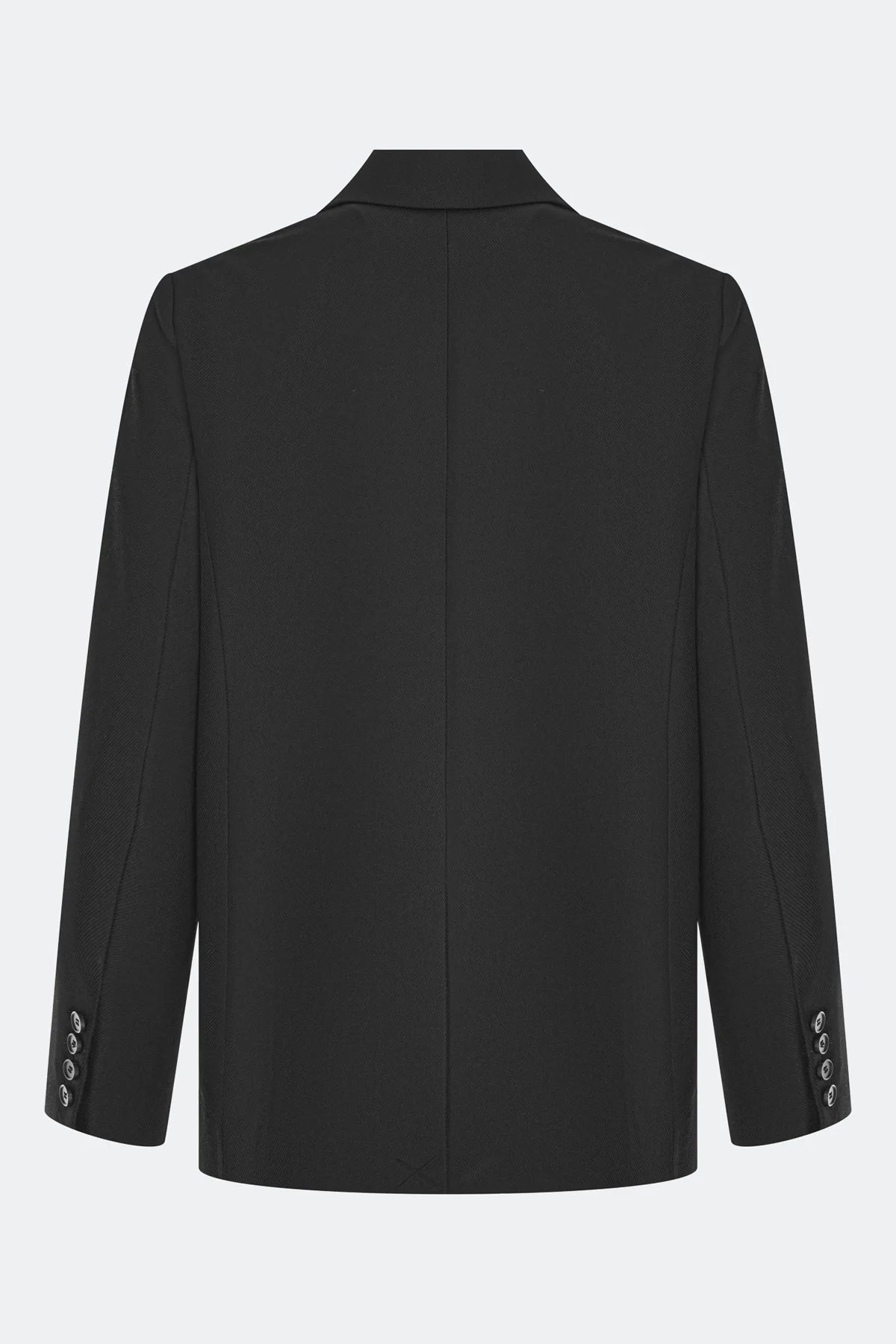 Жакет oversize из смесового района, черный, 50