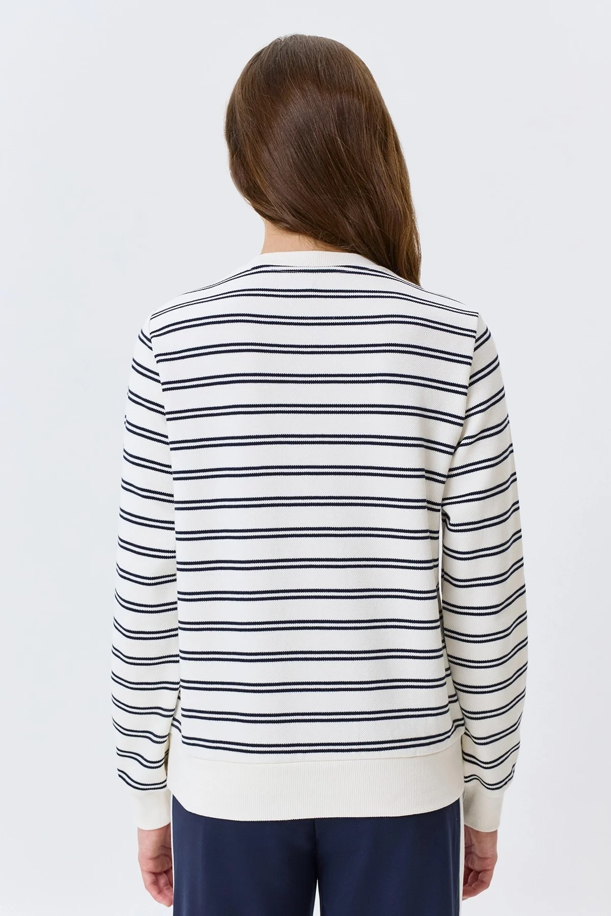 Свободный джемпер в морском стиле, 50