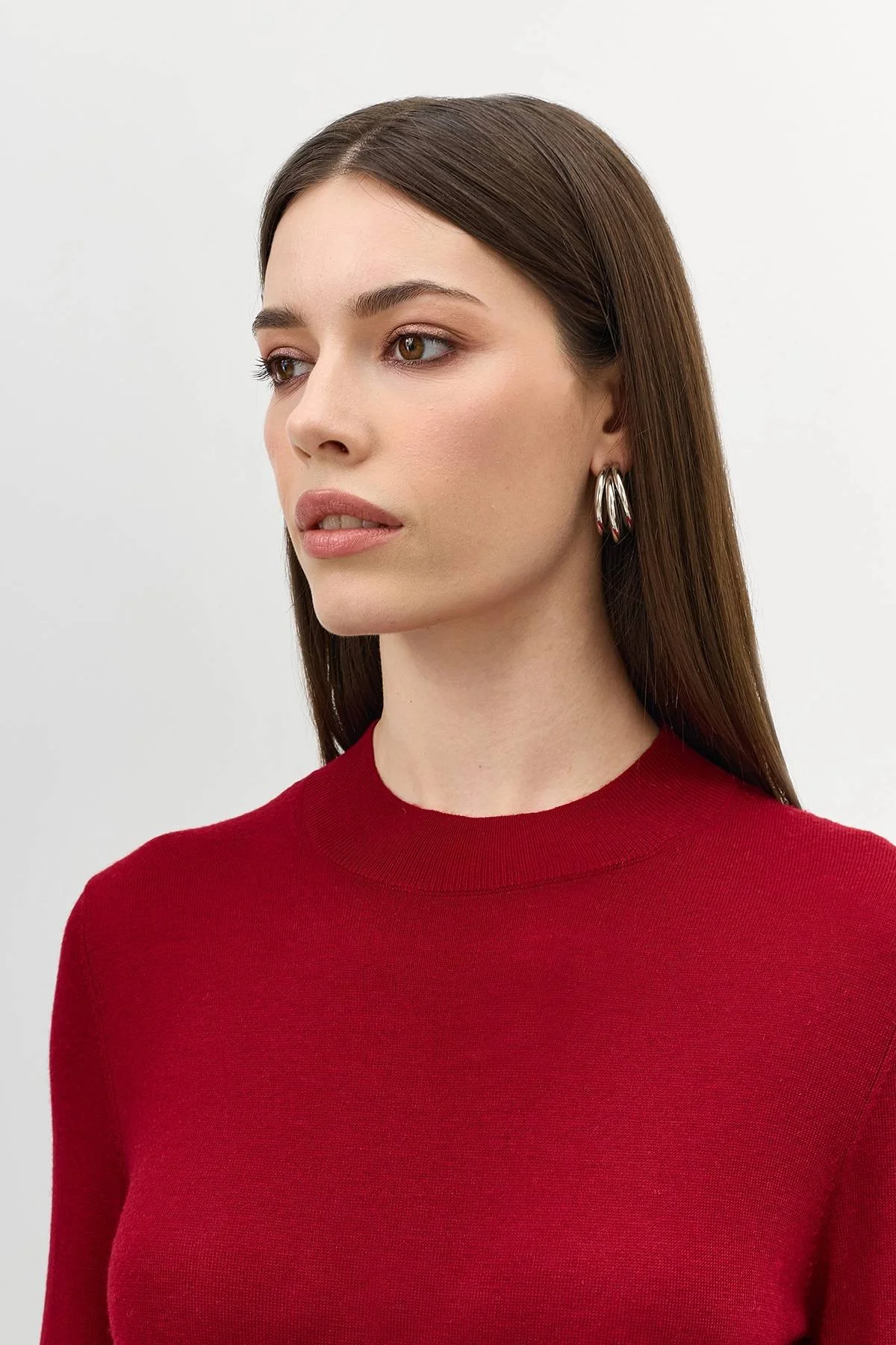 Лимитированная серия джемпер с шелком и ремень, 44