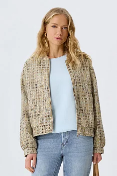Бомбер из лёгкого твида