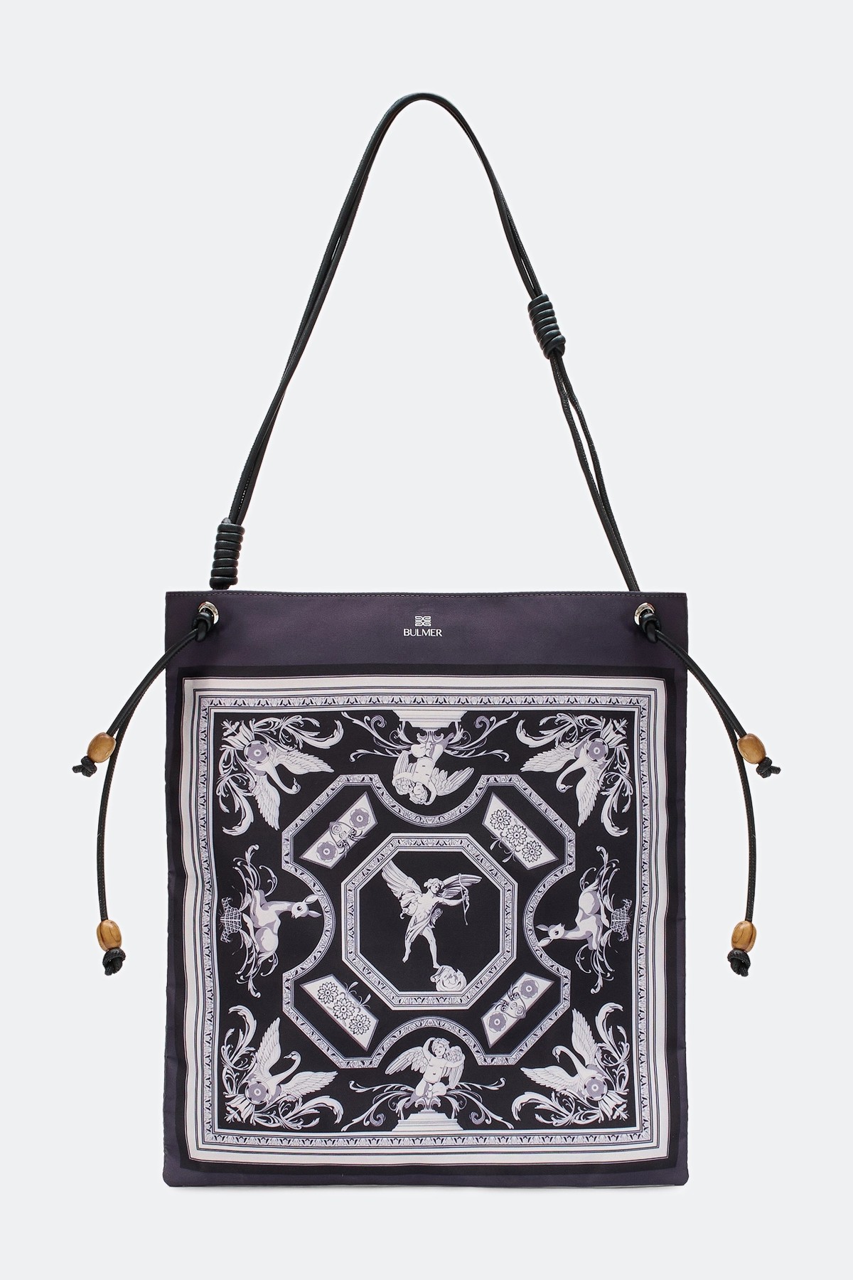 Шоппер из нейлона с монохромным принтом, One