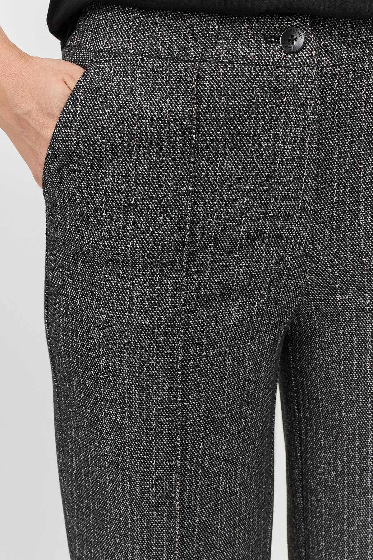 Трикотажные брюки со стрелками в сером цвете, 38