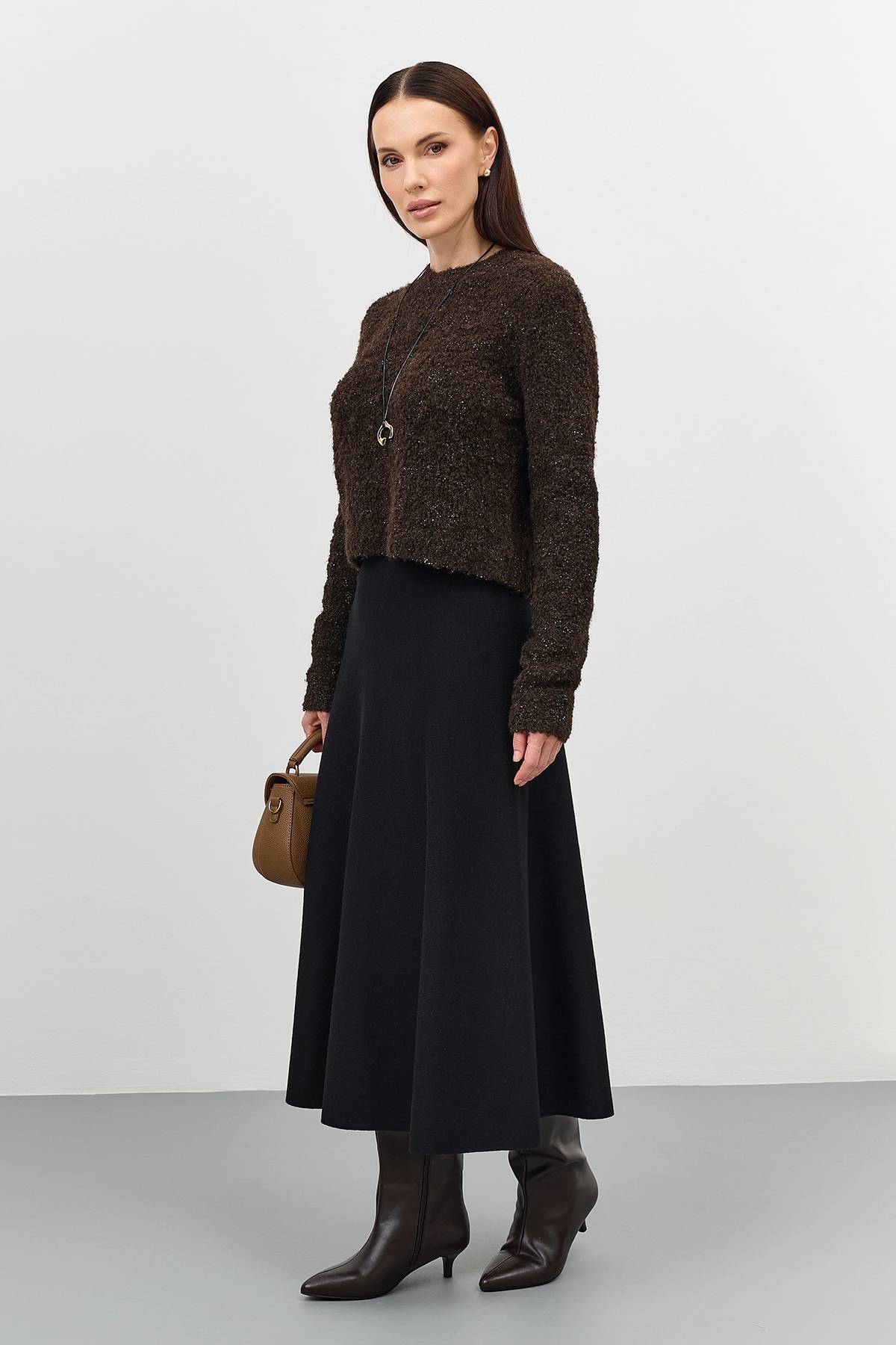 Юбка-миди А-силуэта, 42