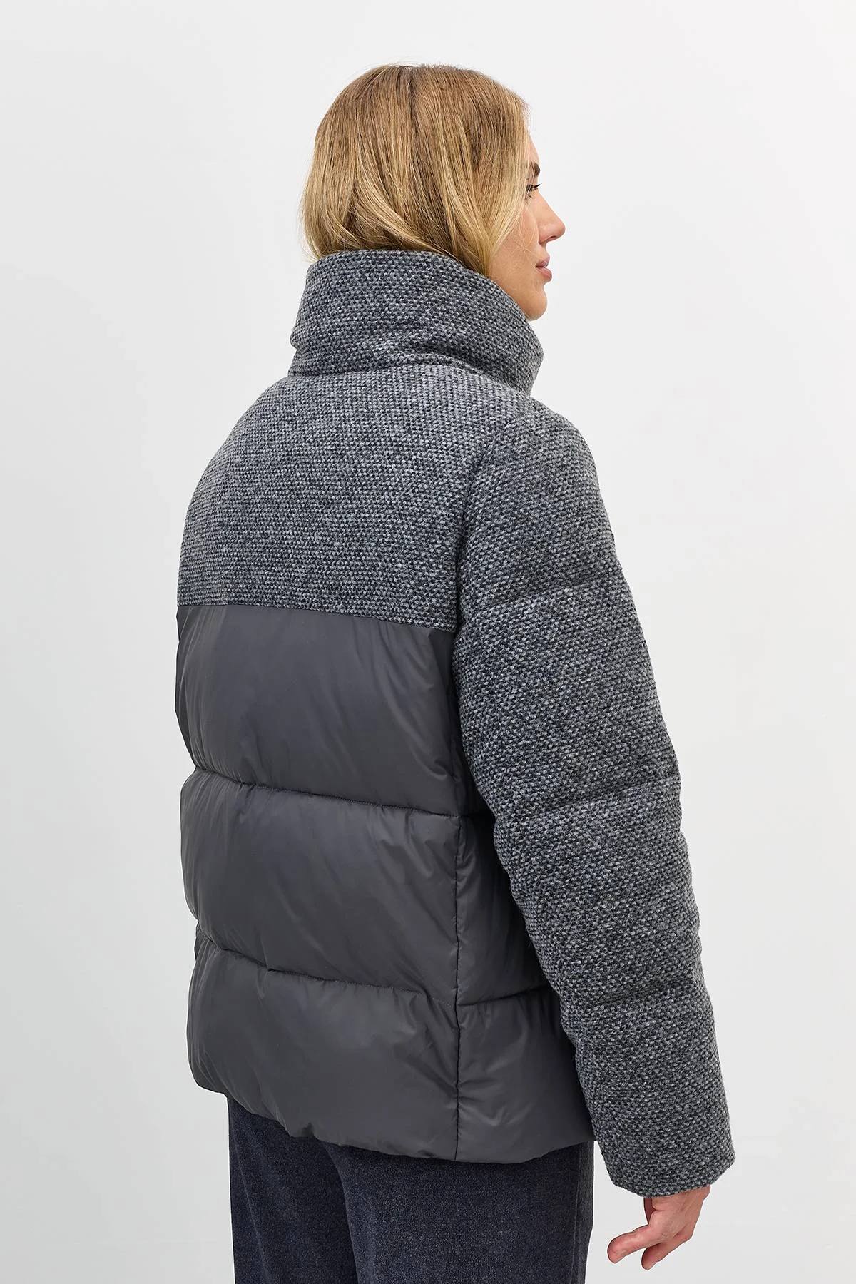 Минималистичная комбинированная куртка, 52