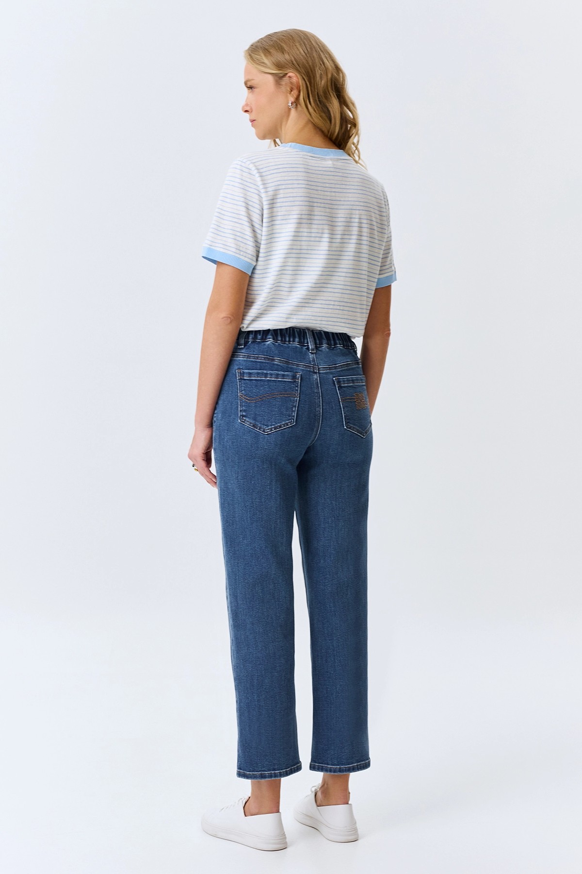 Джинсы Straight fit с акцентными отворотами, 36