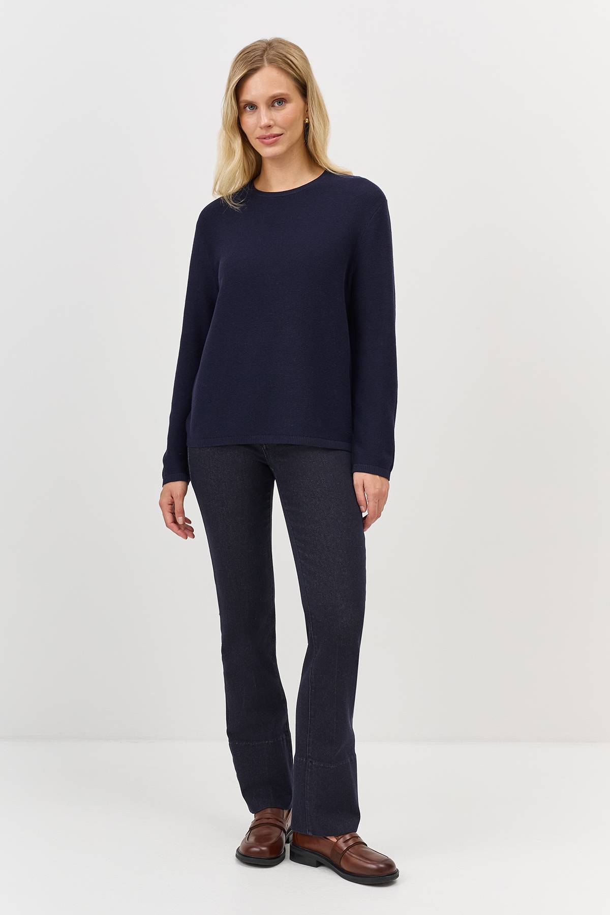 Лимитированная серия базовый вязаный джемпер и ремень, 36