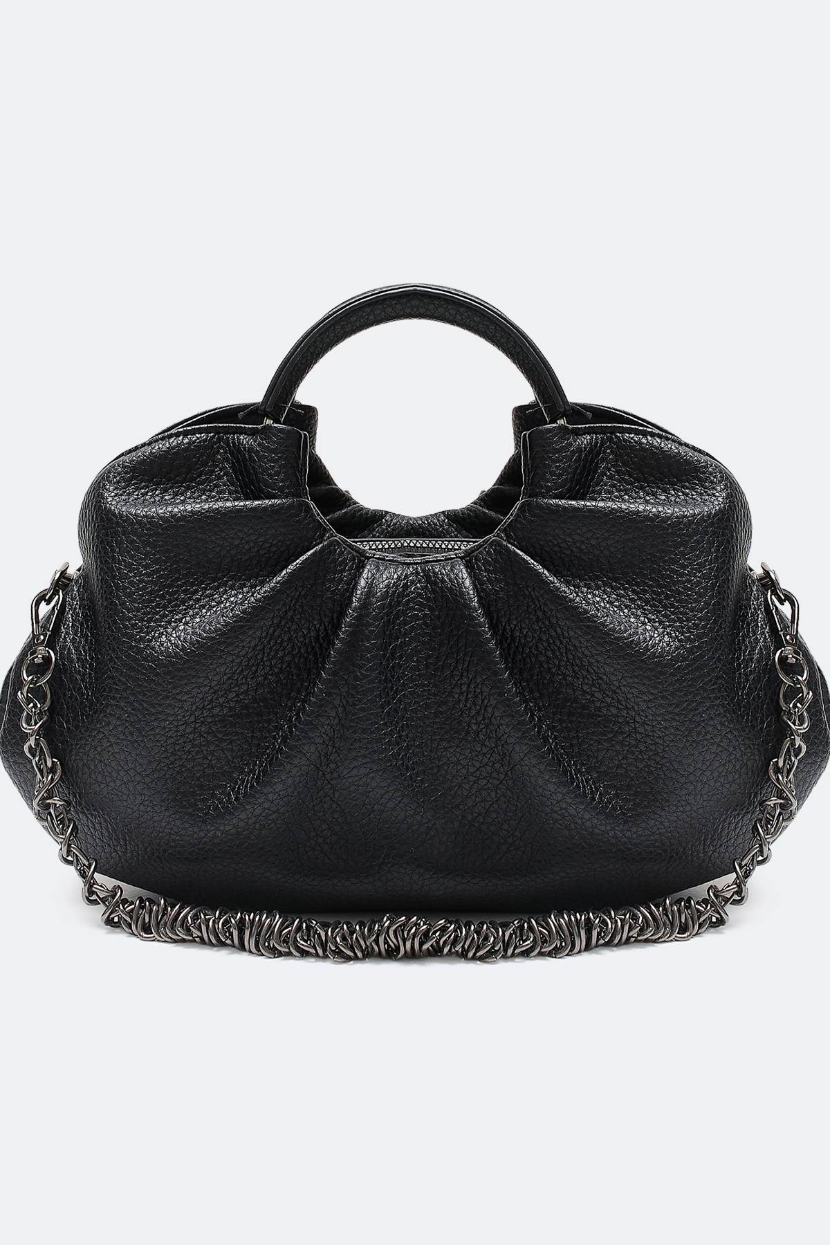 Сумка с оригинальными ручками из искусственной кожи, One