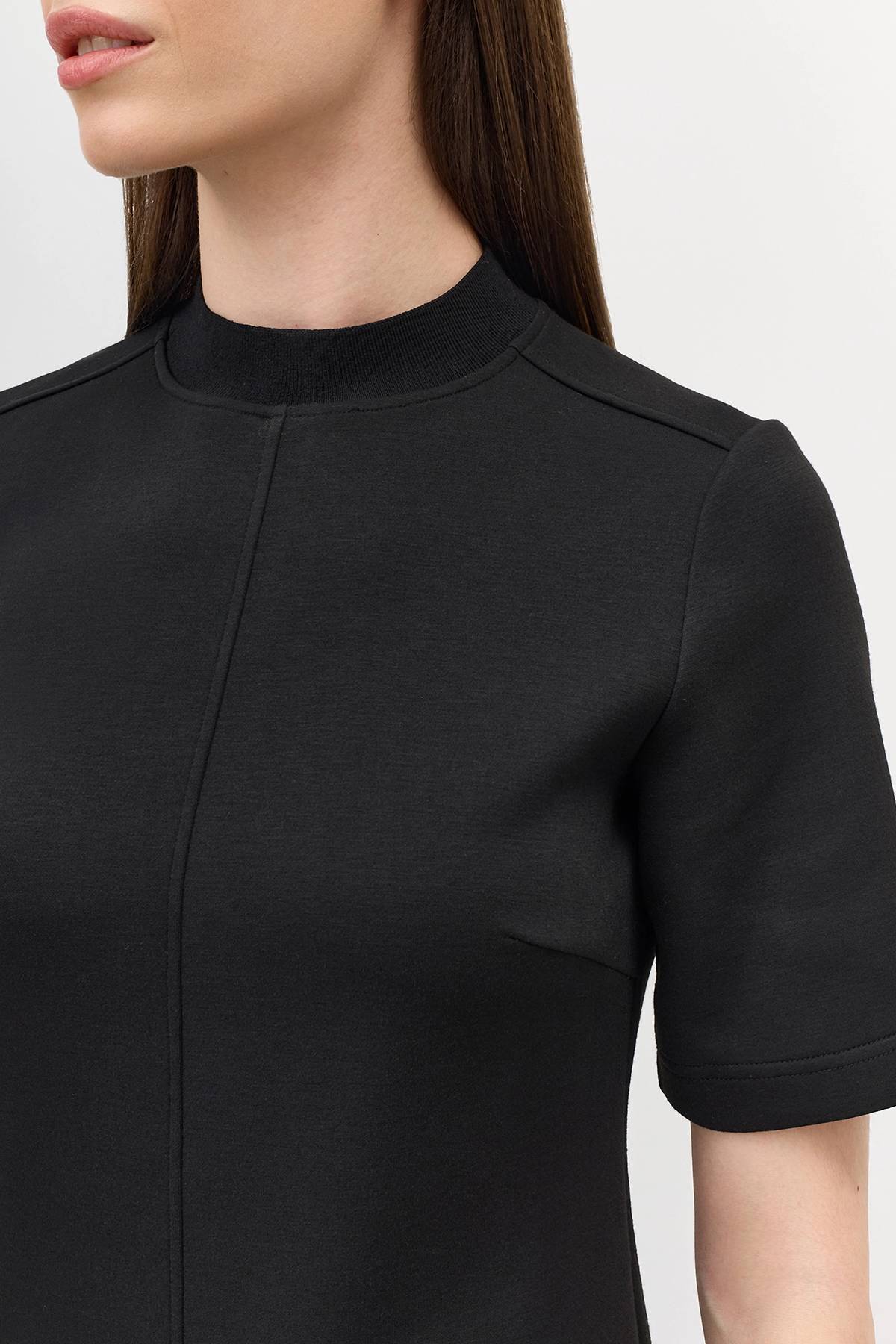 Лимитированная серия трикотажное платье с короткими рукавами и ремень, 44